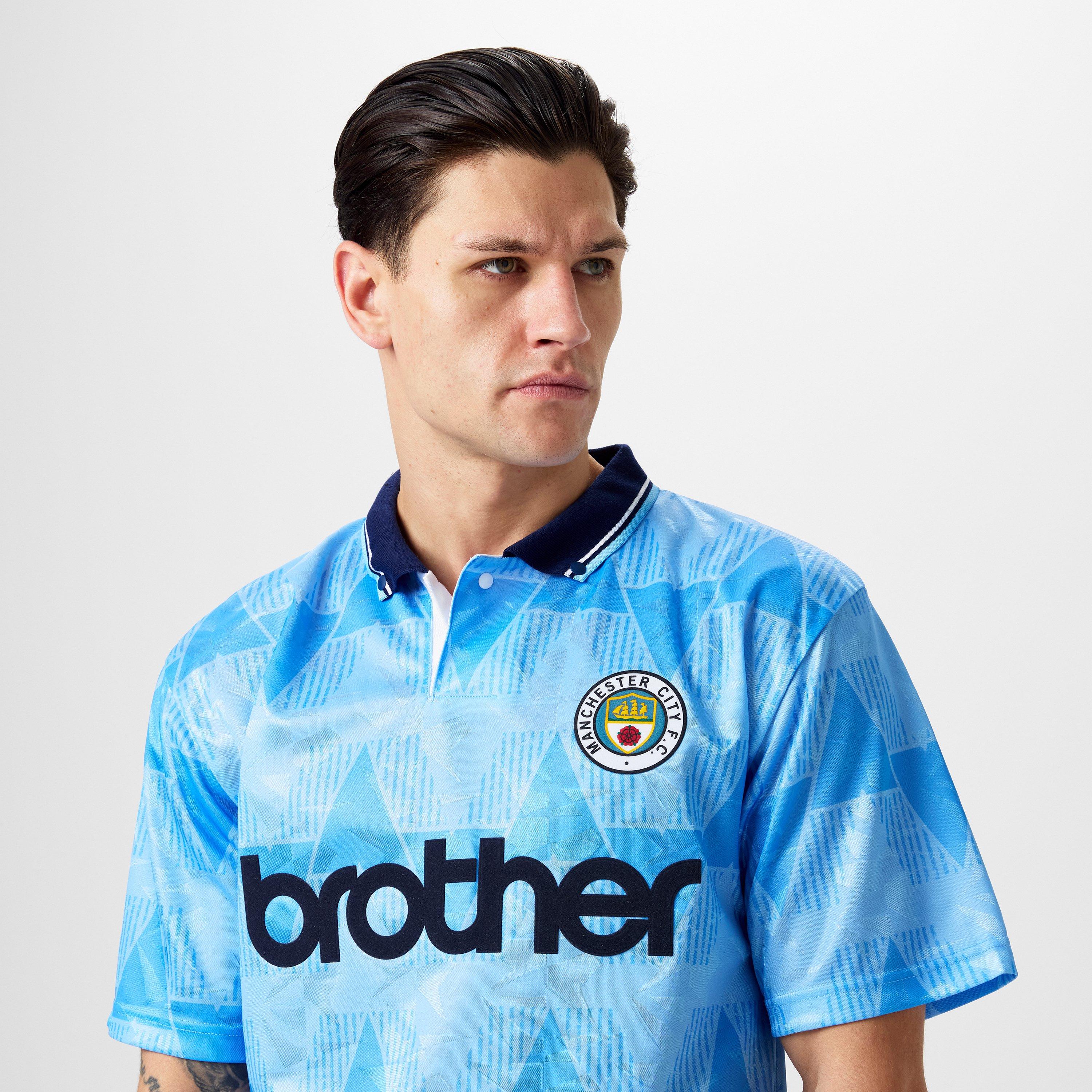 Light Blue - Score Draw - Manchester City '89 Home Shirt Adults - 3