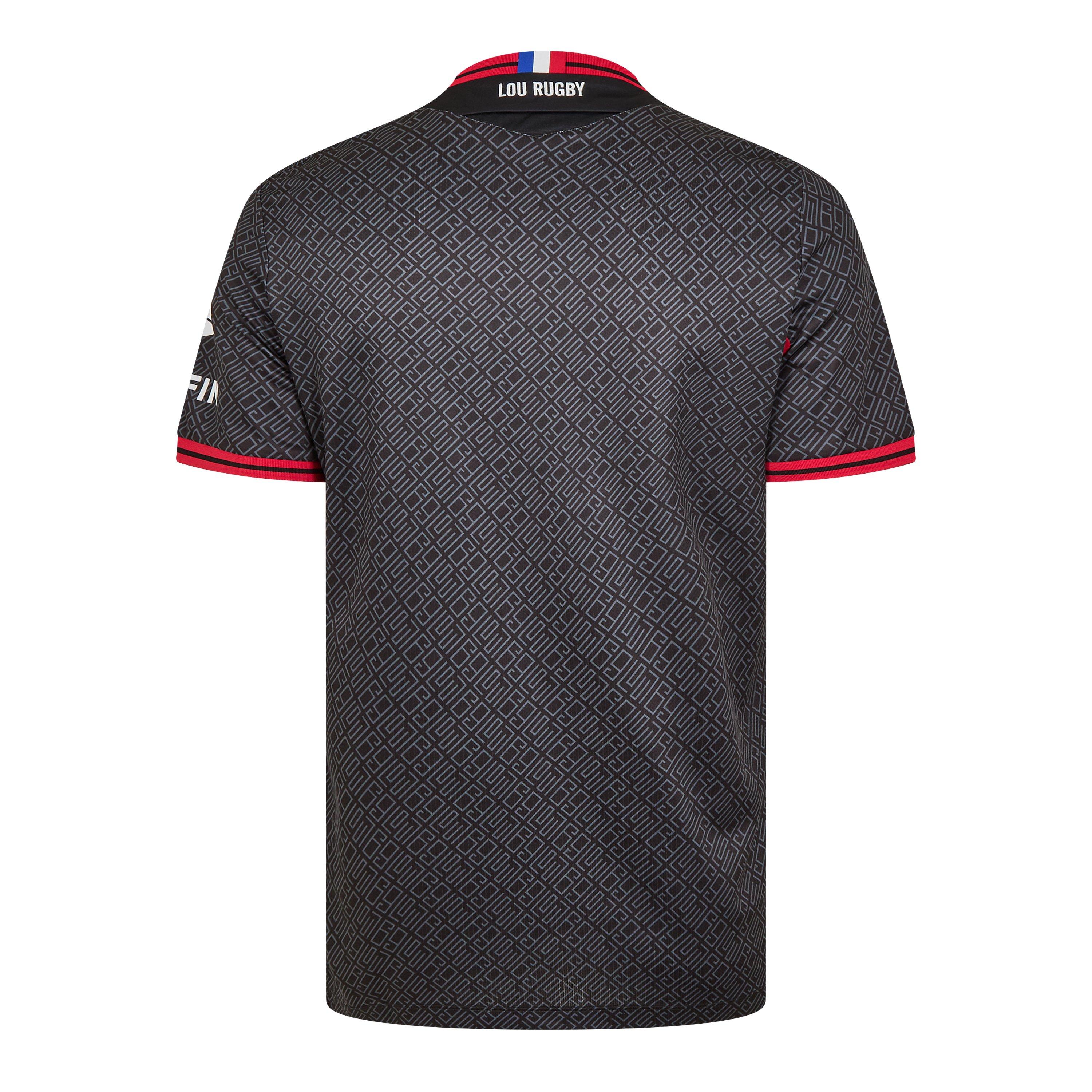 Black - Macron - Macron LOU Rugby Home Shirt 2024 2025 Adults - 2
