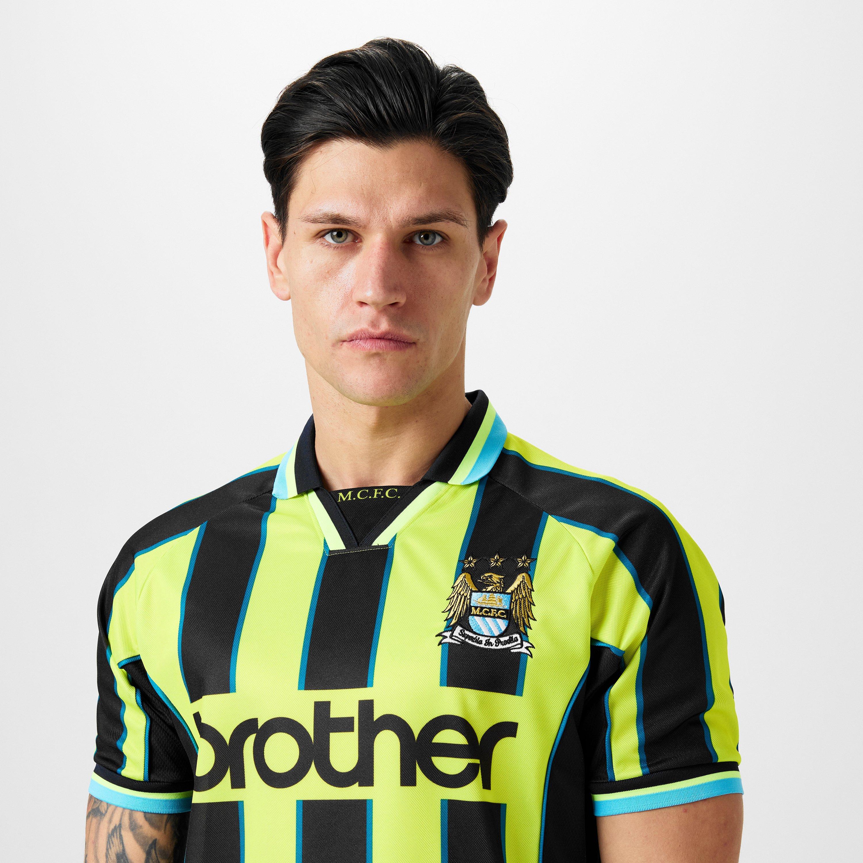 Score Draw SDraw Manchester City '99 Away Shirt Adults | Sports Direct