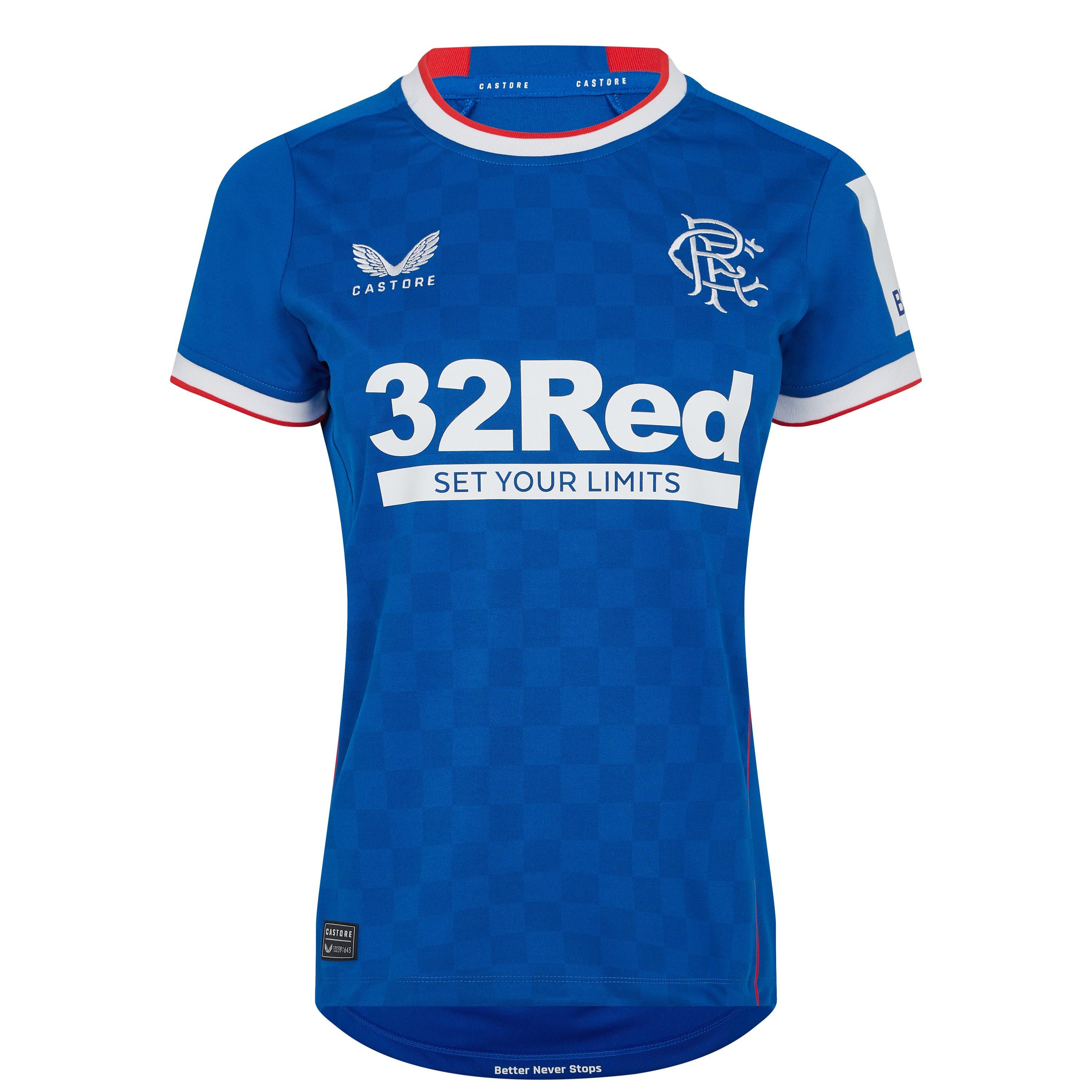 Castore Women's Rangers Home Shirt 2022/2023 - Blue - 10 (S)