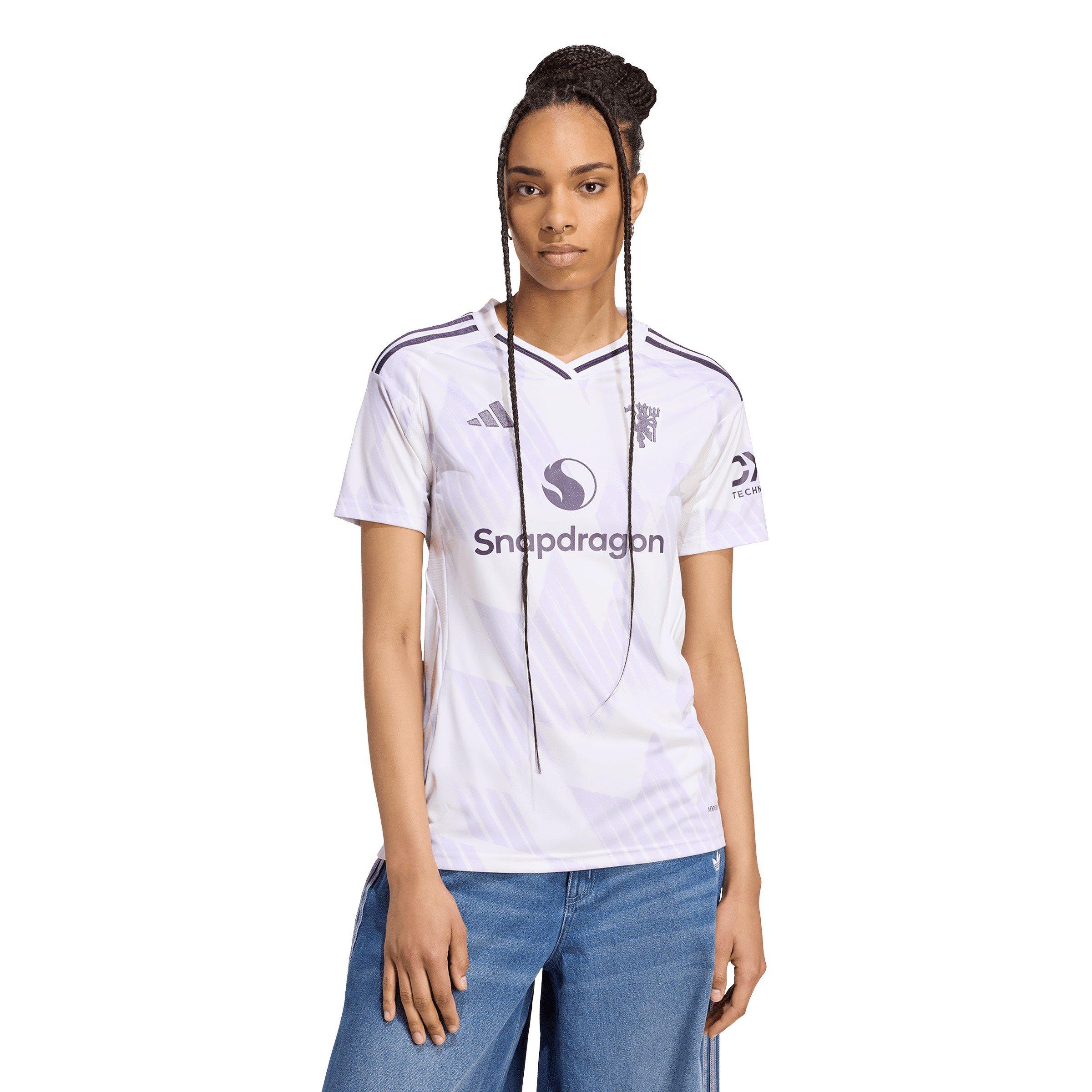 White - adidas - Manchester United Away Shirt 2025 2026 Womens - 3