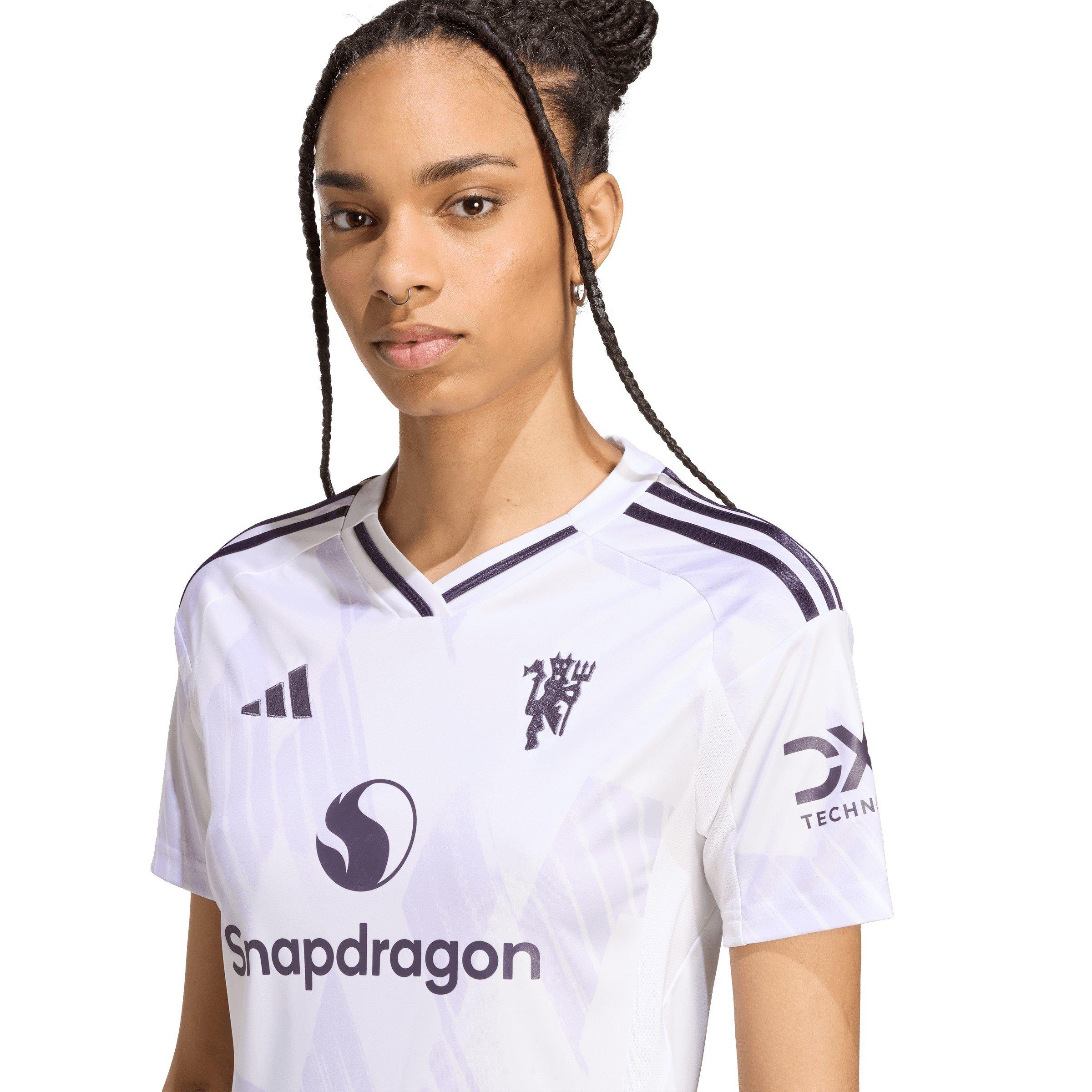 White - adidas - Manchester United Away Shirt 2025 2026 Womens - 5