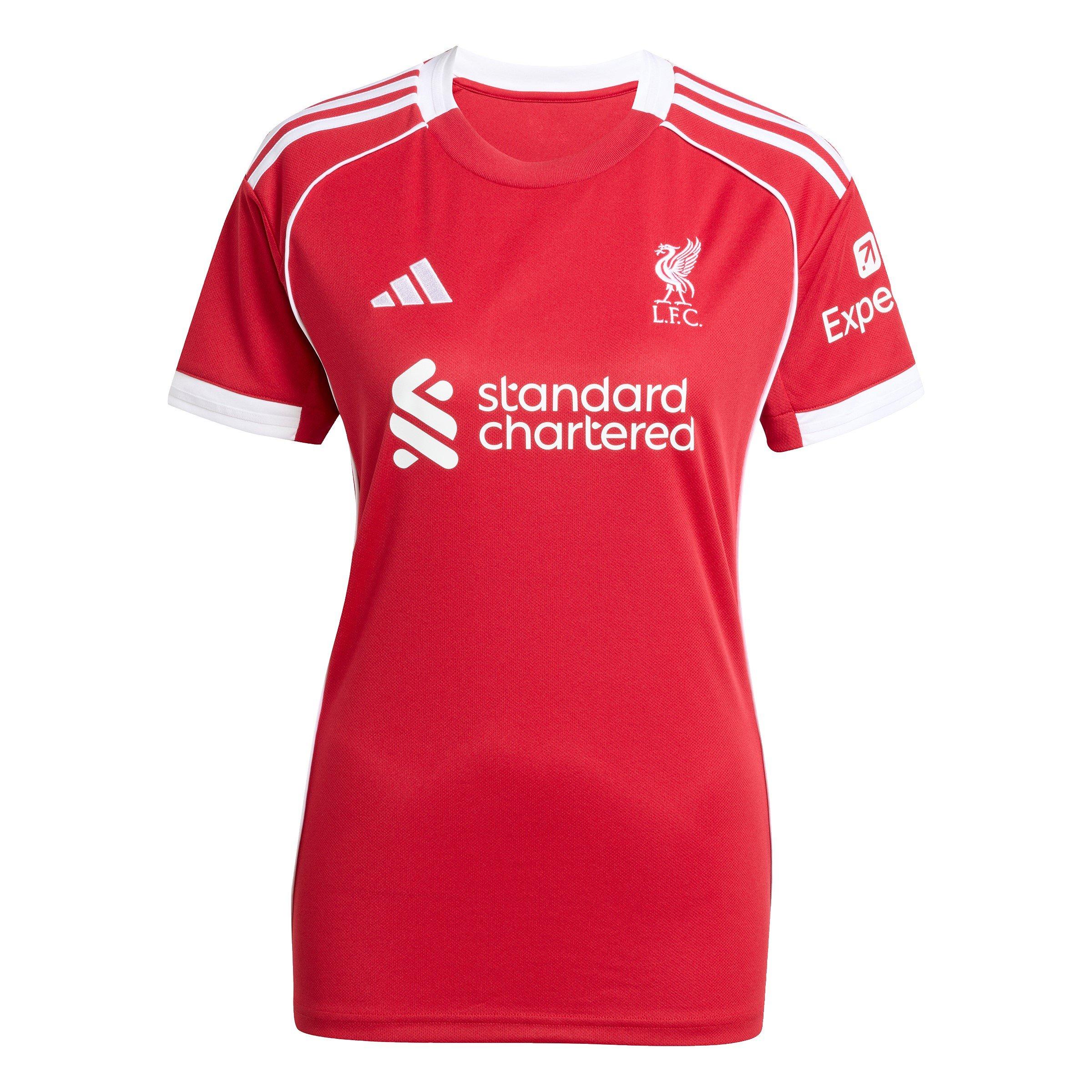 Red - adidas - Liverpool Home Shirt 2025 2026 Womens - 1