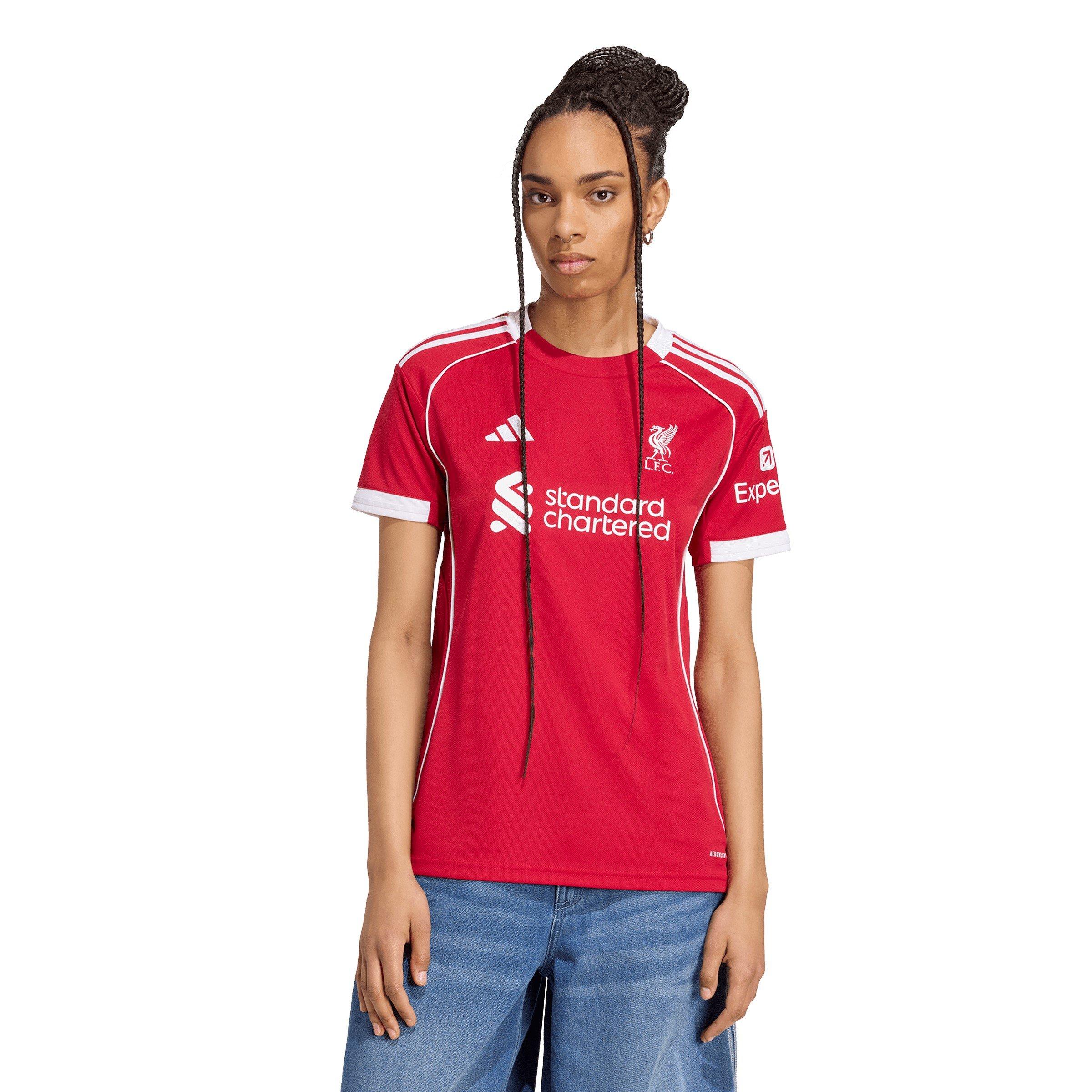 Crvena - adidas - Liverpool Home Shirt 2025 2026 Womens - 3