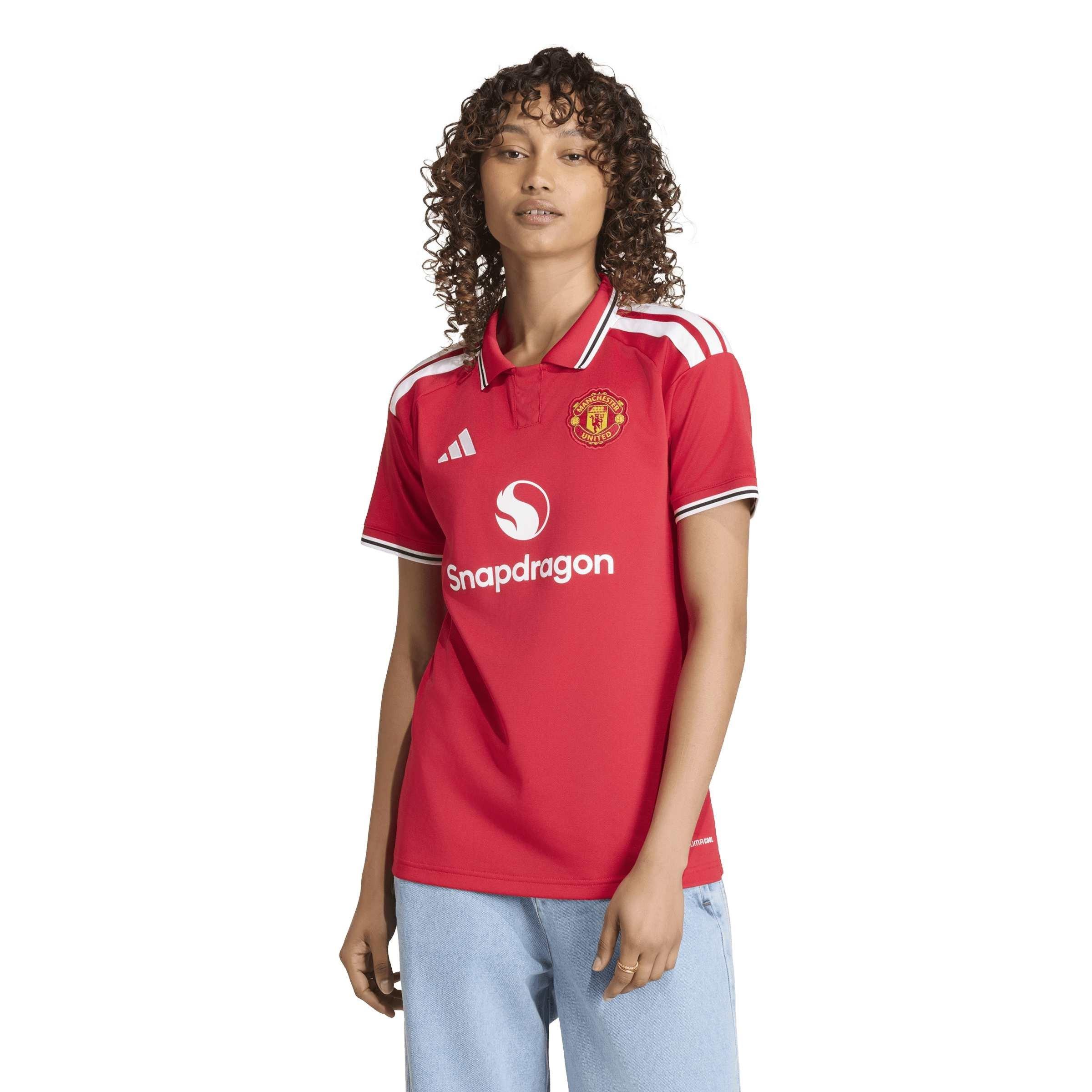 Rojo/Blanco - adidas - Womens Manchester United Domestic Home Football Shirt 2026 2027 - 3