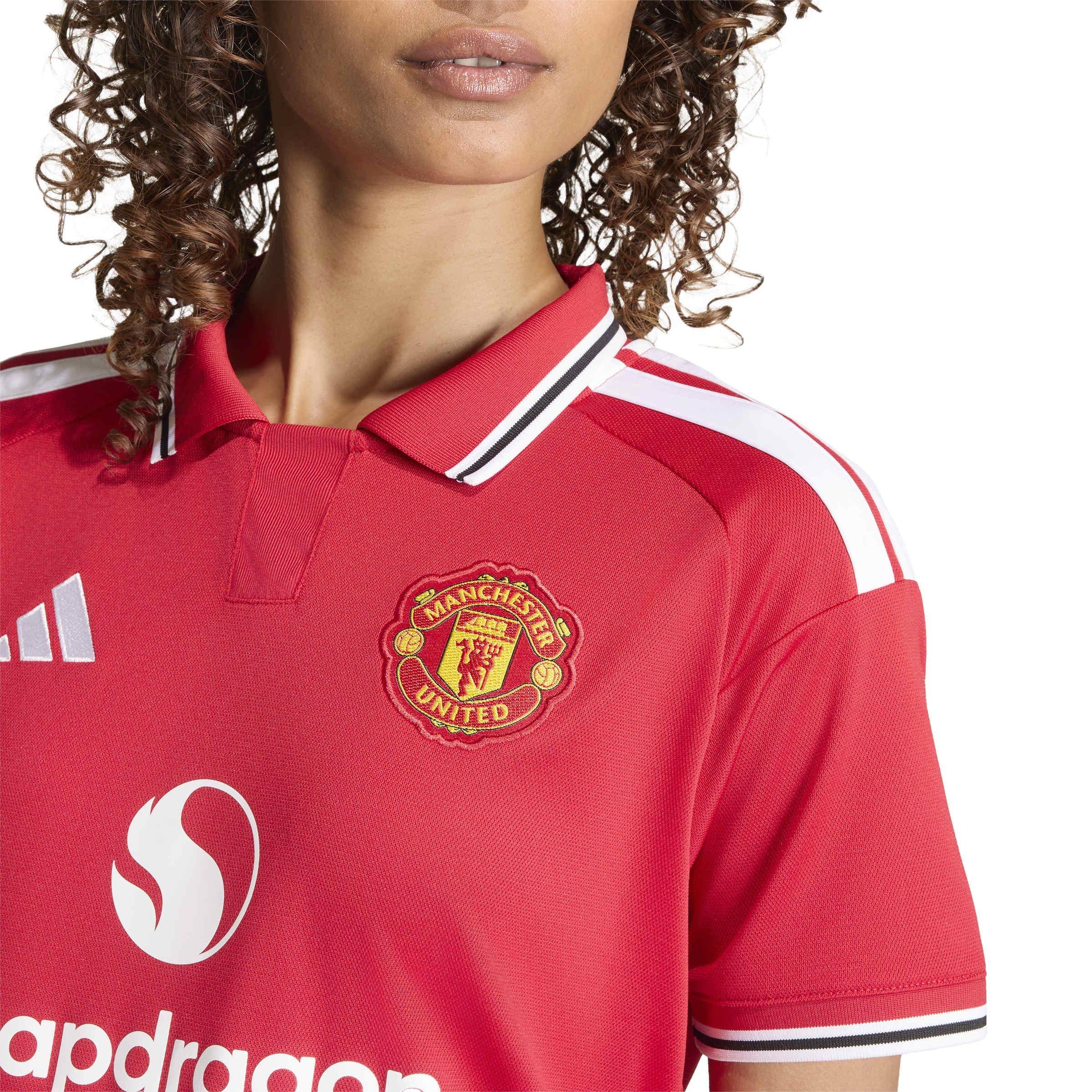 Rojo/Blanco - adidas - Womens Manchester United Domestic Home Football Shirt 2026 2027 - 5