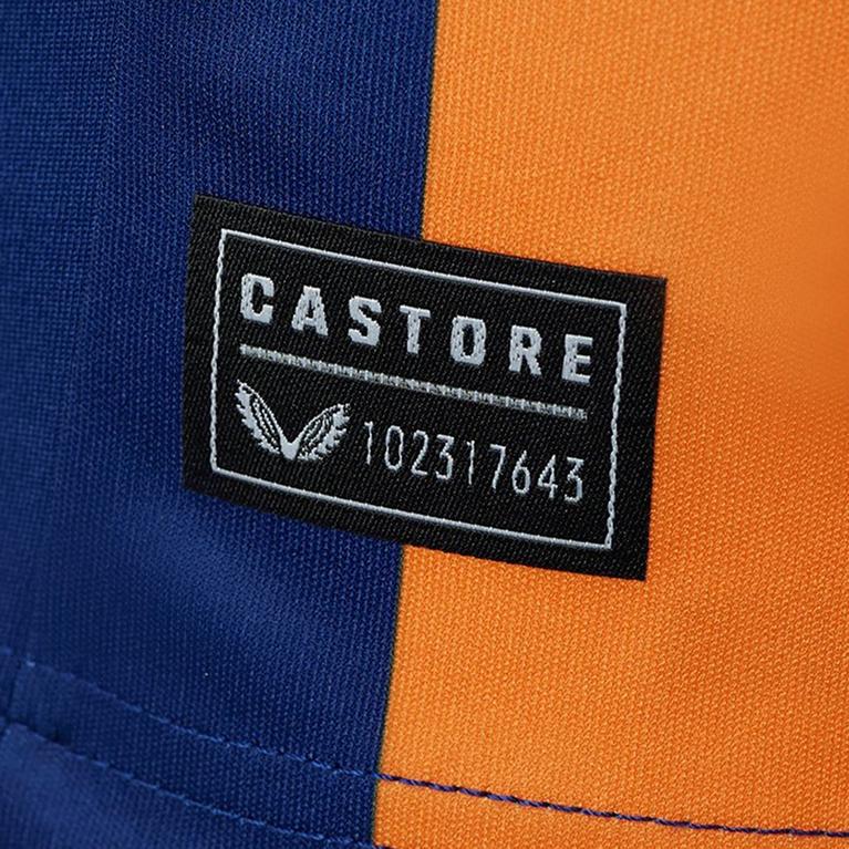 Marine/Orange - Castore - gilet a zip sweat shirt capuche reglable gris clair chine torrente couture taille - 5