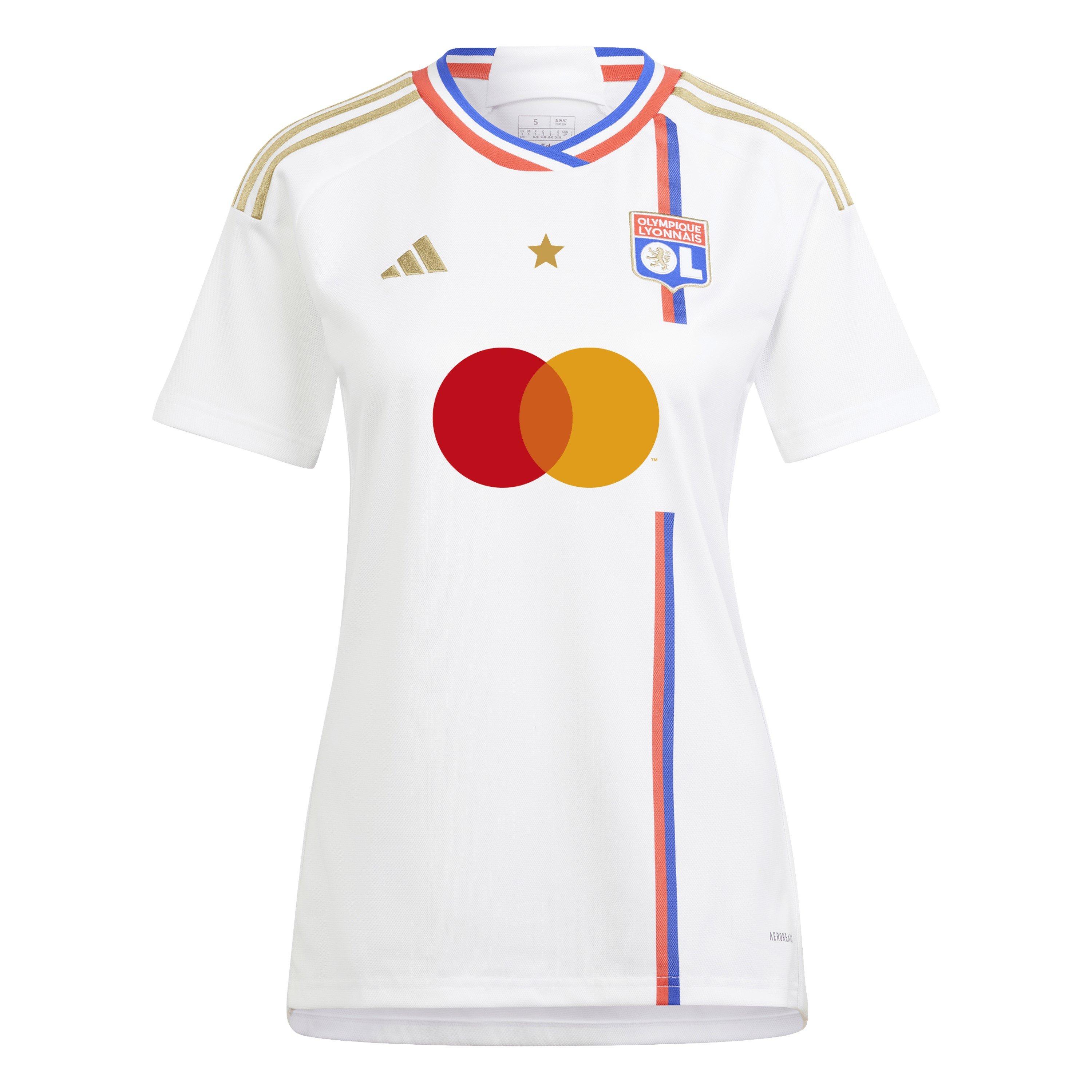 Adidas Women's Olympic Lyon Home Shirt 23/24 - White - 18 (XXL)
