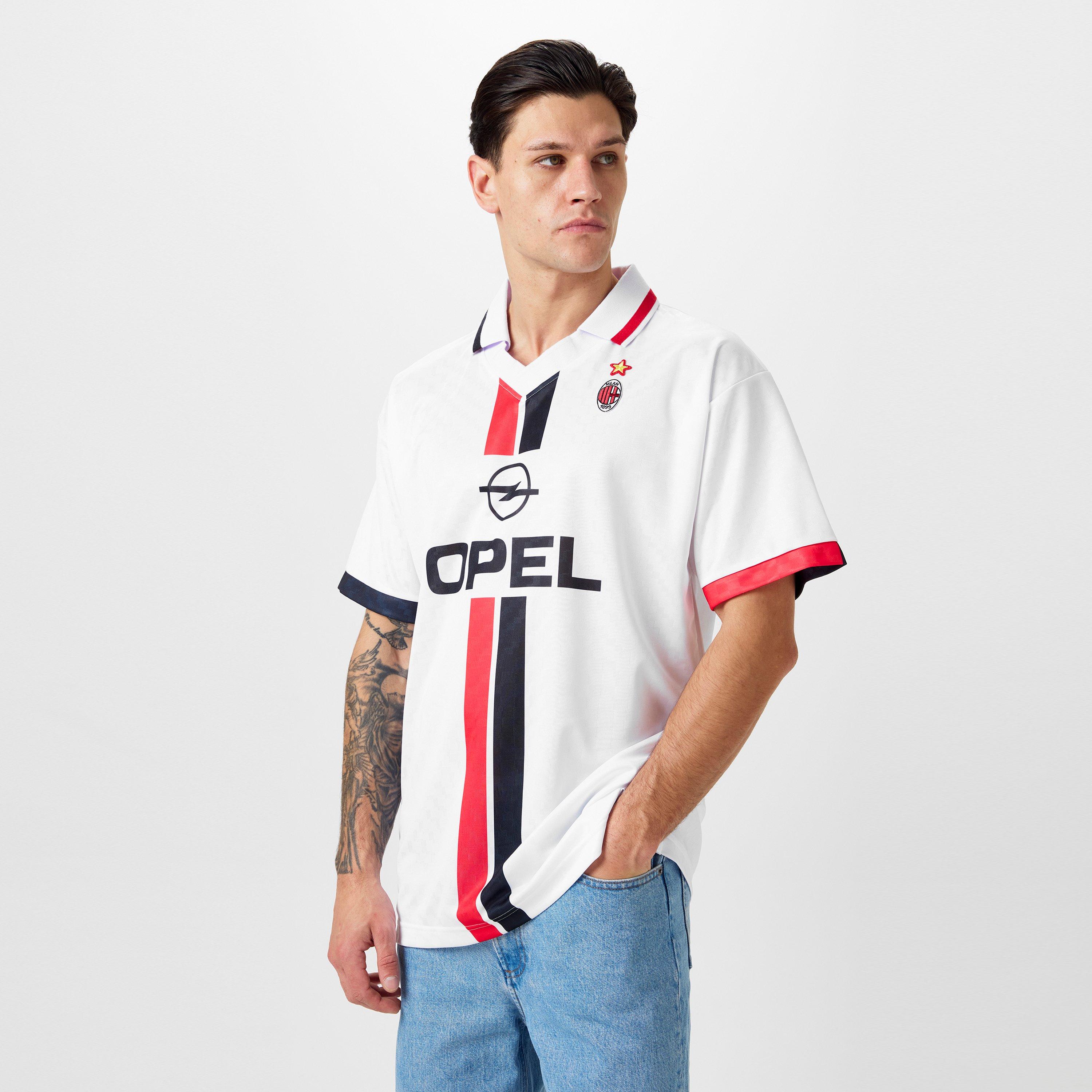 Blanc/Rouge - Score Draw - ScoreDraw AC Milan Retro Away Shirt 96 Adults - 3
