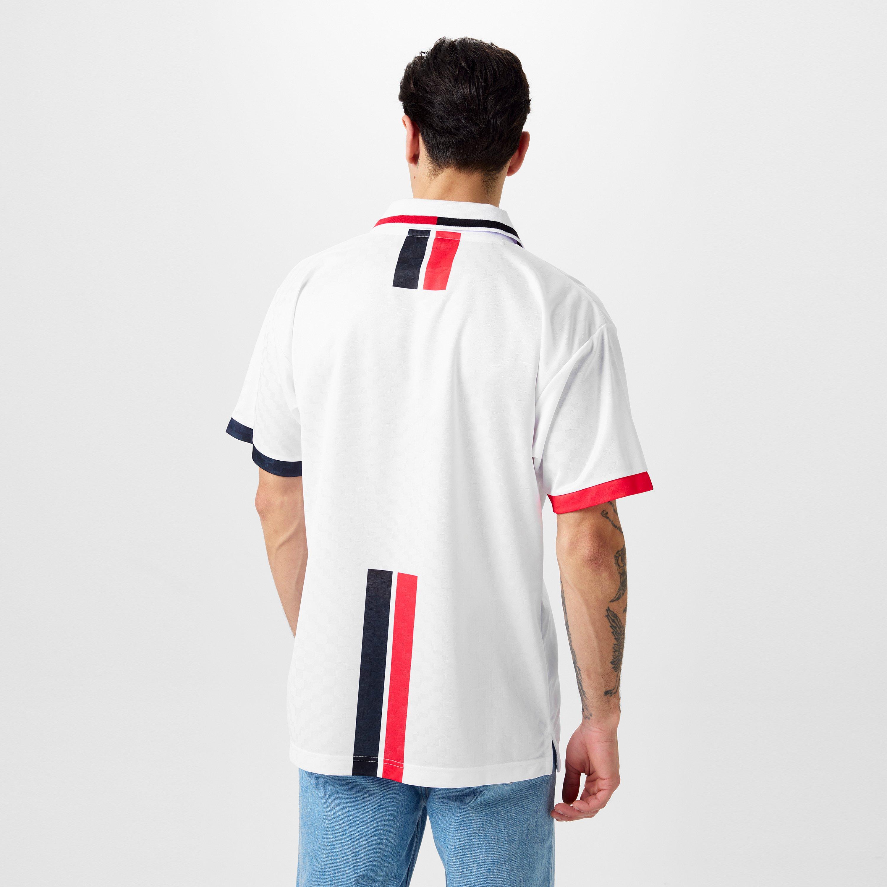 Blanc/Rouge - Score Draw - ScoreDraw AC Milan Retro Away Shirt 96 Adults - 4