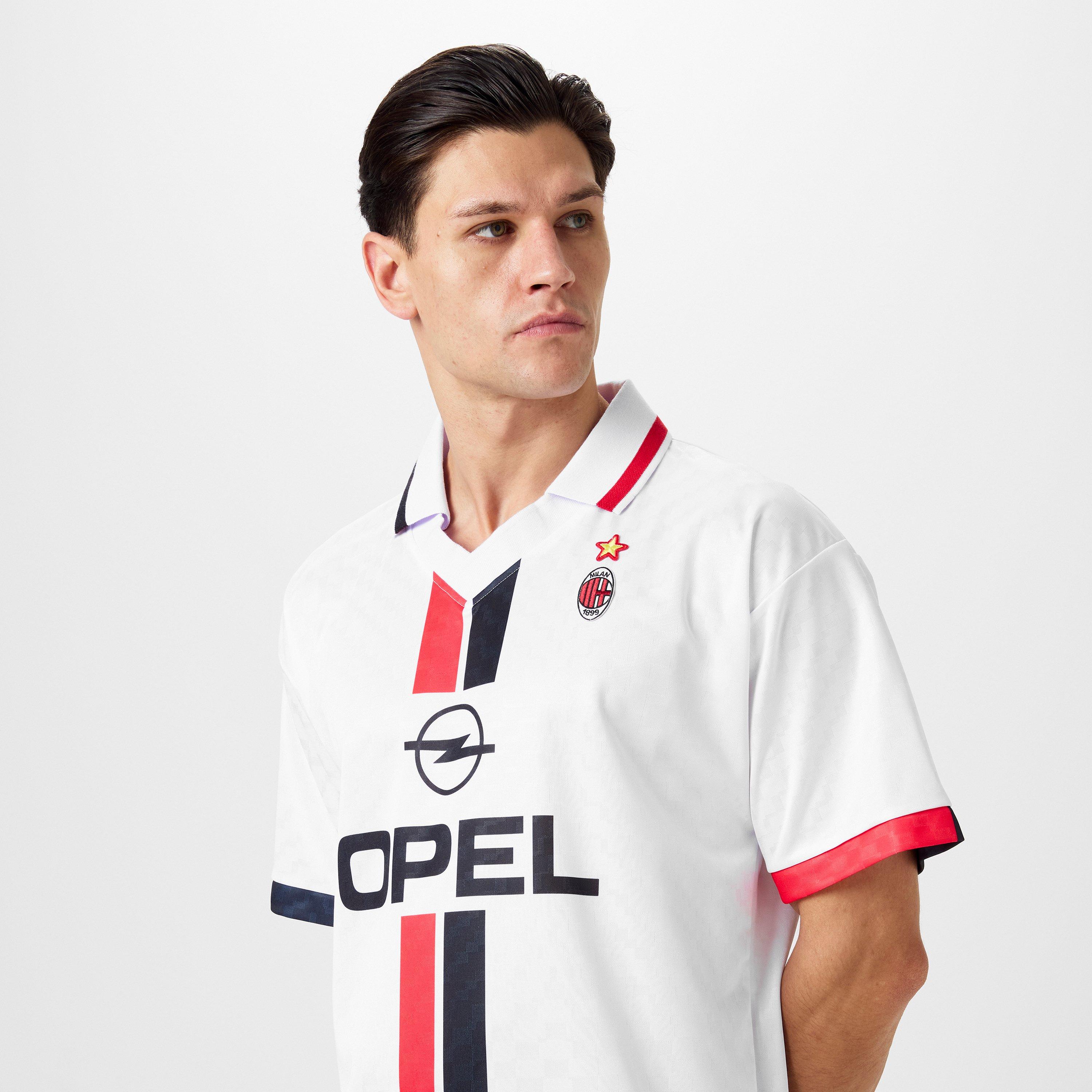 Blanc/Rouge - Score Draw - ScoreDraw AC Milan Retro Away Shirt 96 Adults - 5