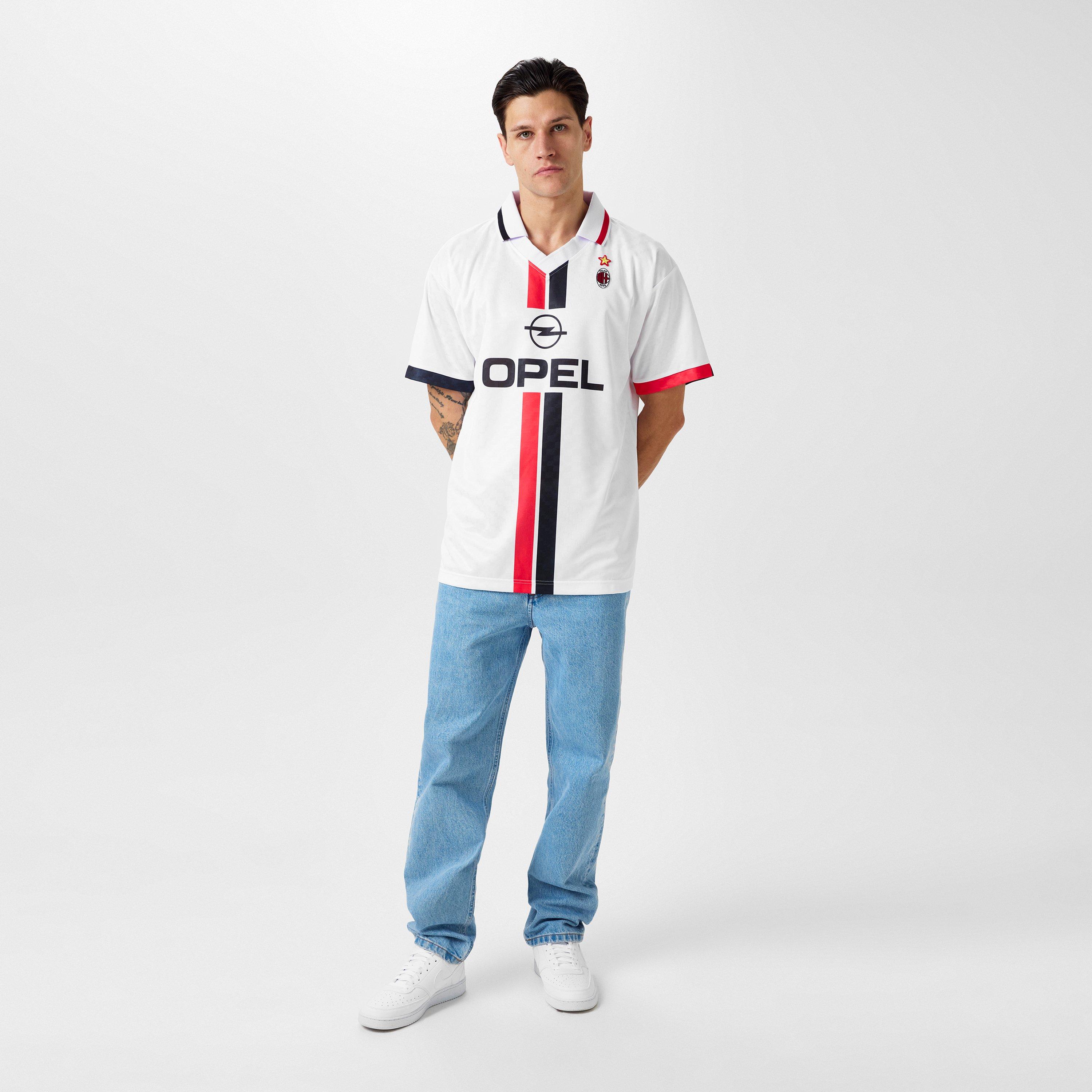 Blanc/Rouge - Score Draw - ScoreDraw AC Milan Retro Away Shirt 96 Adults - 6