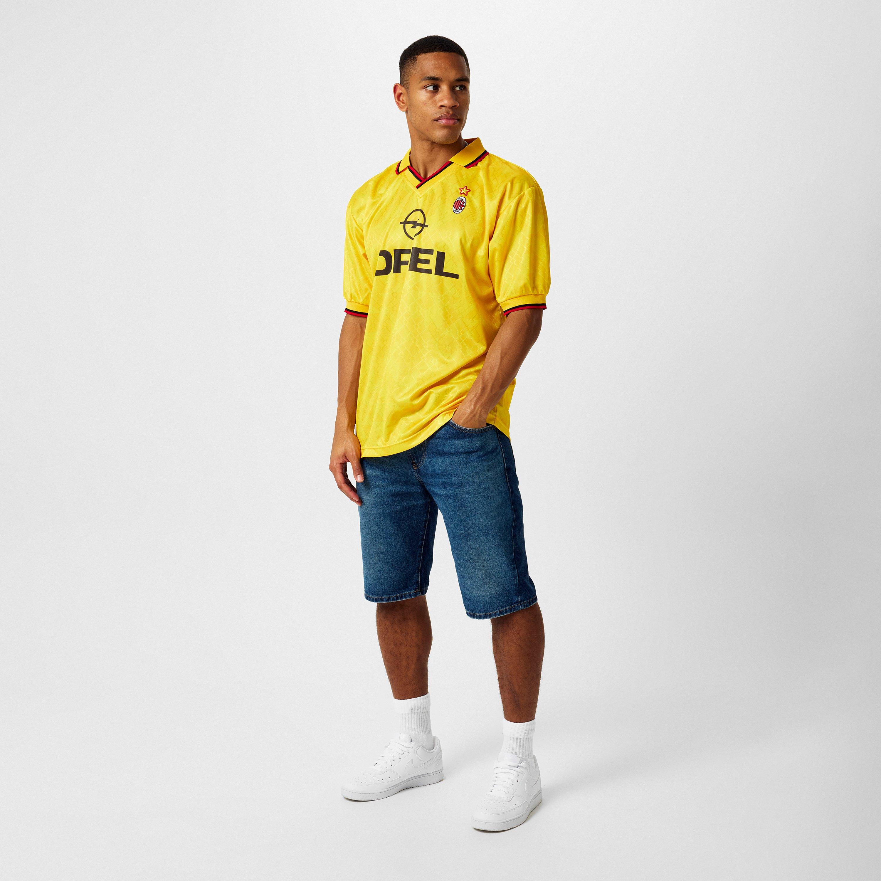 Yellow - Score Draw - AC Milan Retro Third Shirt '96 Adults - 6