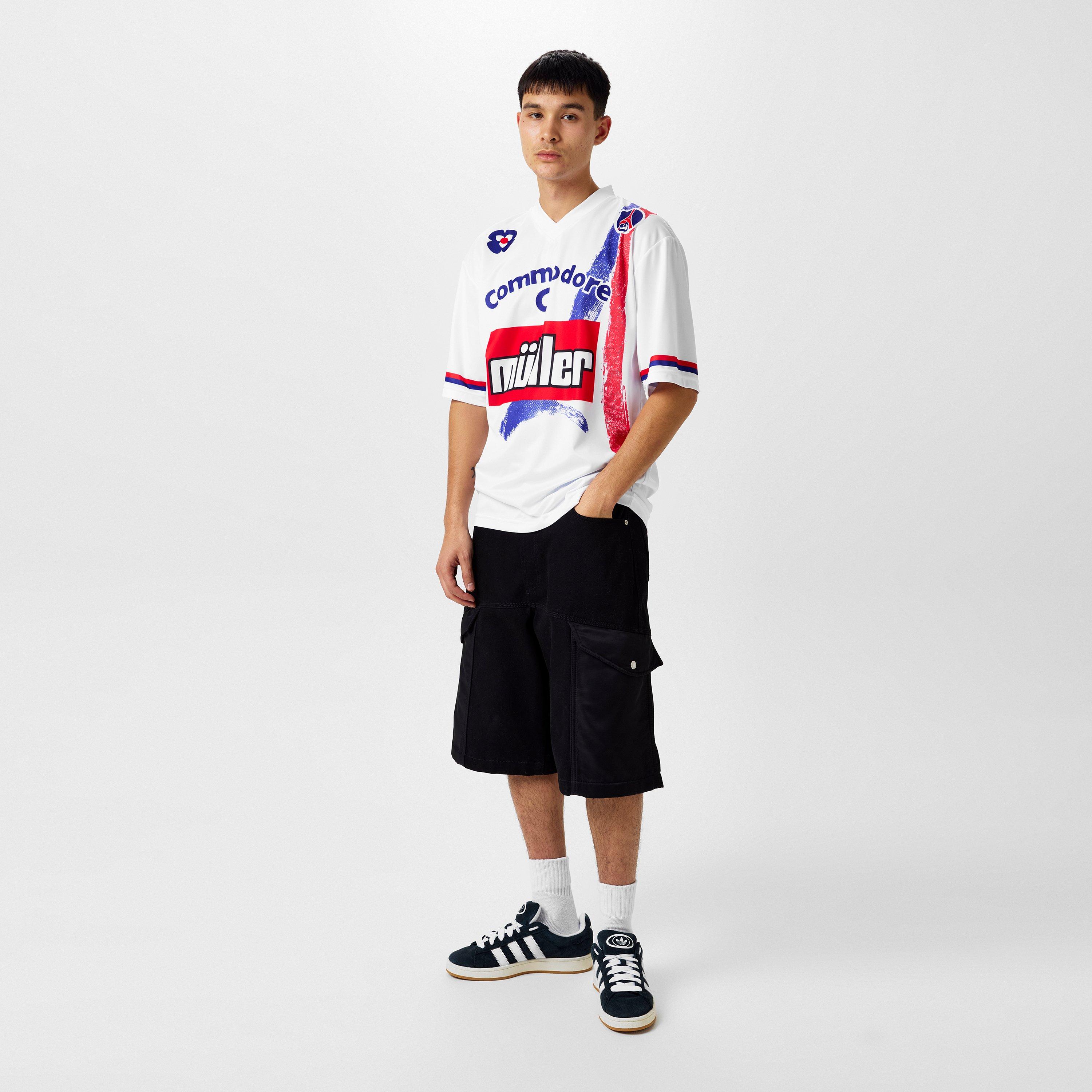 White - Score Draw - PSG Retro Home Shirt '91 Adults - 6