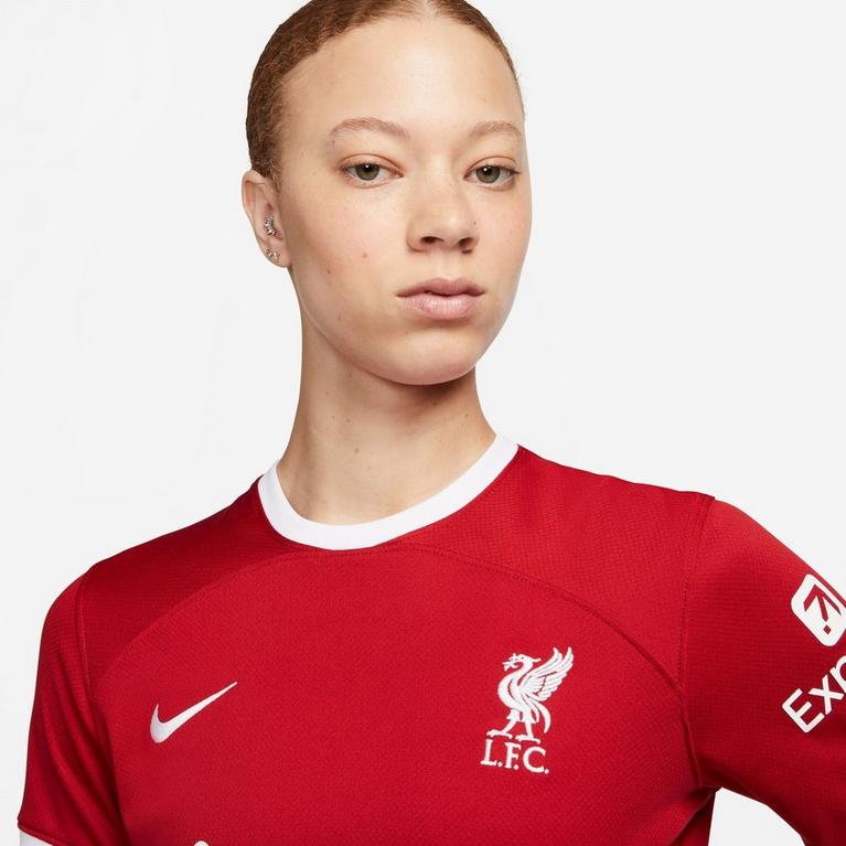 Rojo/Blanco - Nike - Liverpool Home Shirt 2023 2024 Womens - 5