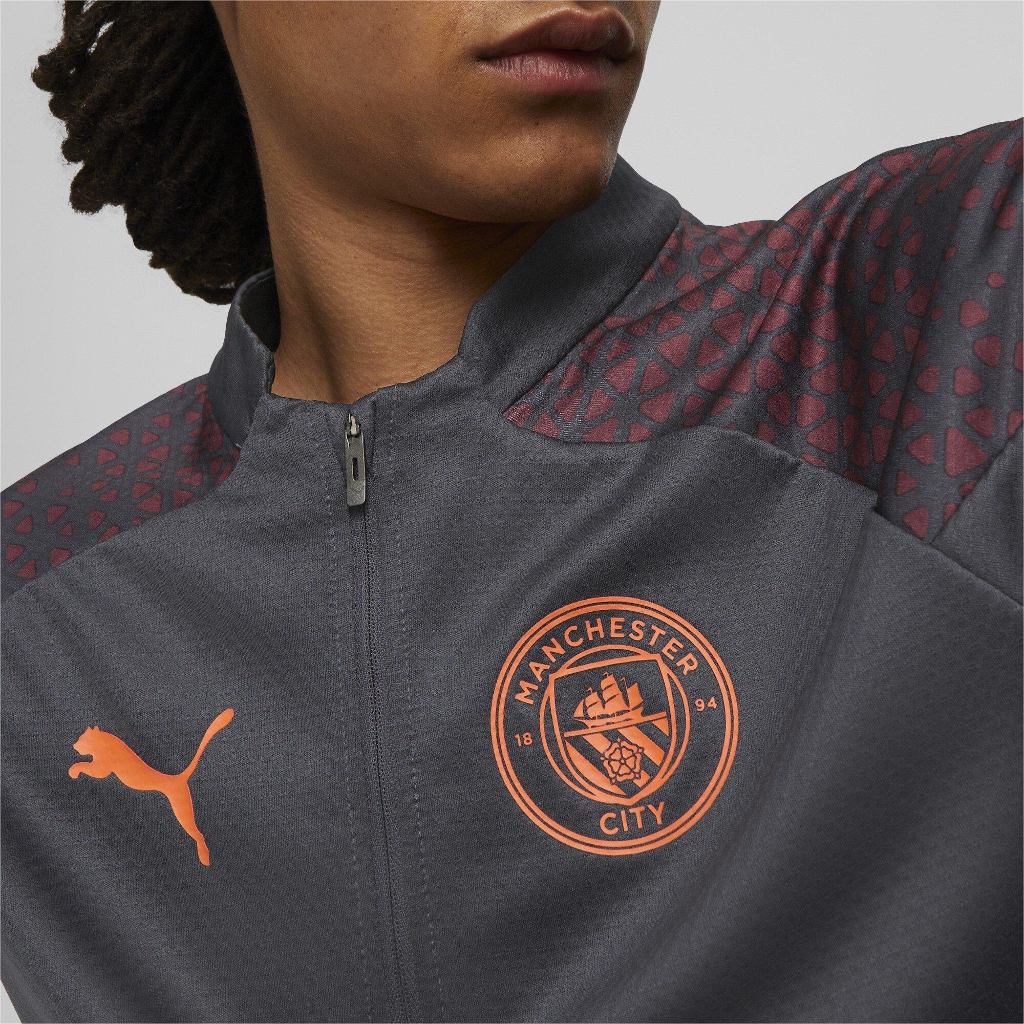 Grey - Puma - Manchester City Training Quarter Zip Top 2023 2024 Adults - 3