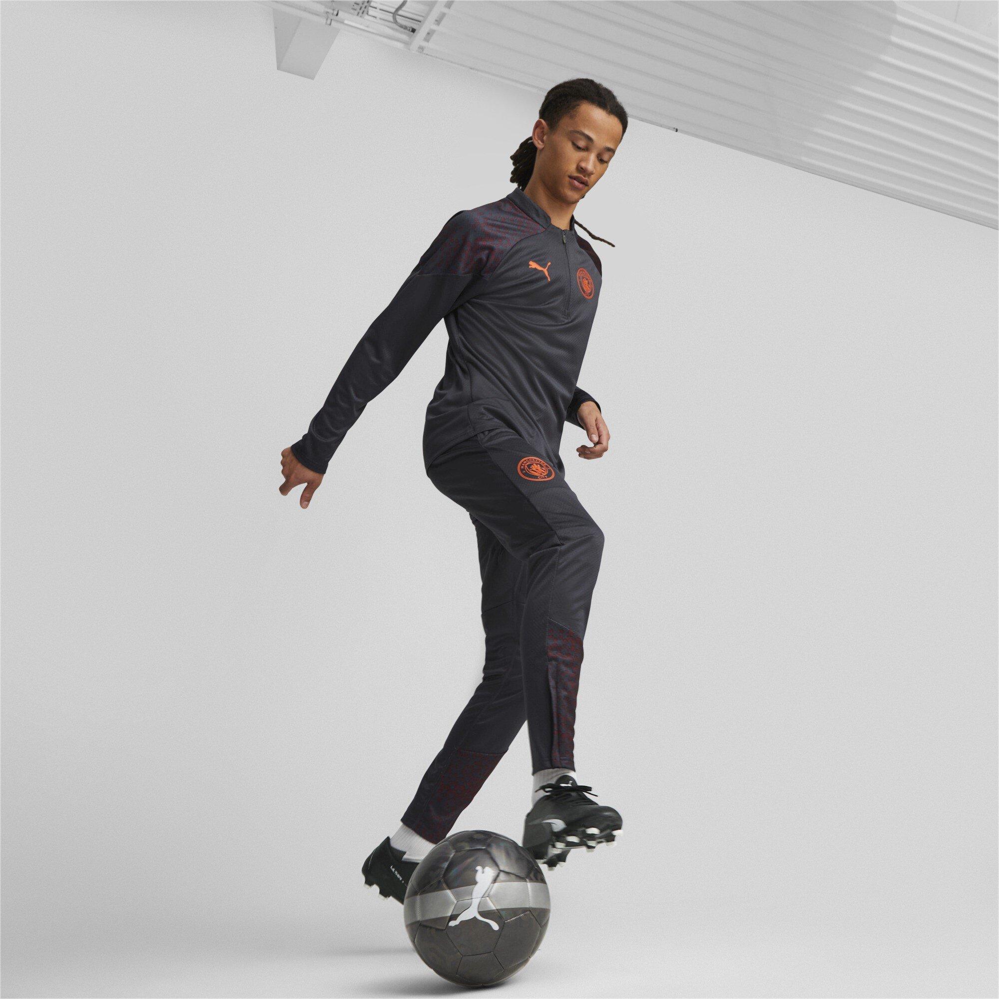 Grey - Puma - Manchester City Training Quarter Zip Top 2023 2024 Adults - 5