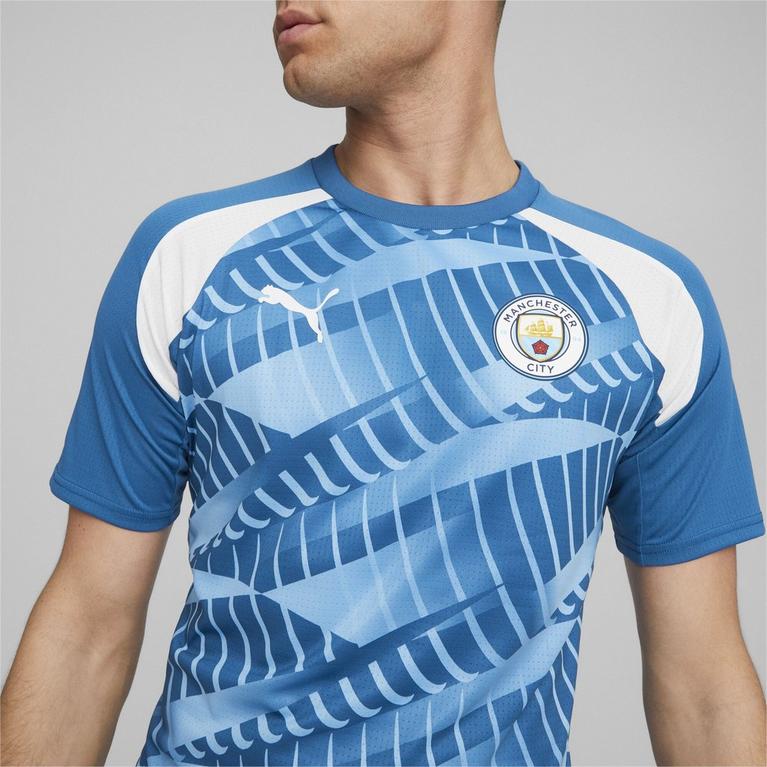 Bleu/Blanc - Puma - Manchester City Pre Match Shirt 2023 2024 Adults - 3