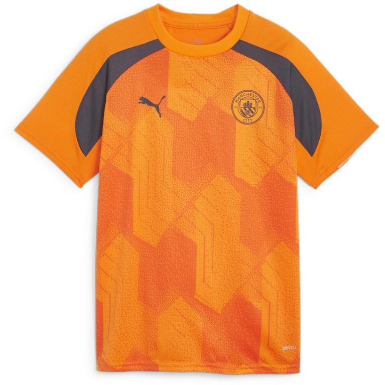 Orange/Gris - Puma - Manchester City Pre Match Shirt 2023 2024 Juniors - 1