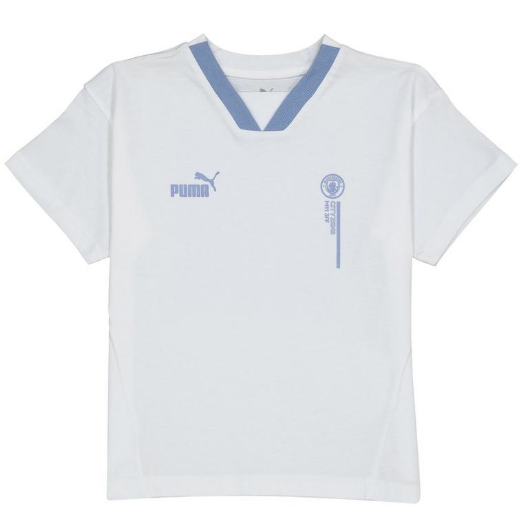 Blanc - Puma - Manchester City Football Culture T-shirt 2023 2024 Juniors - 1