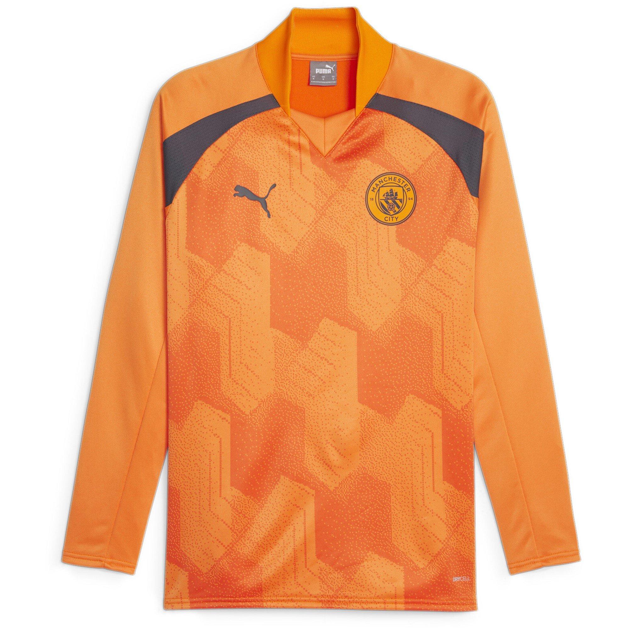 Orange/Grau - Puma - Manchester City Pre Match Sweat T-shirt 2023 2024 Adults - 1