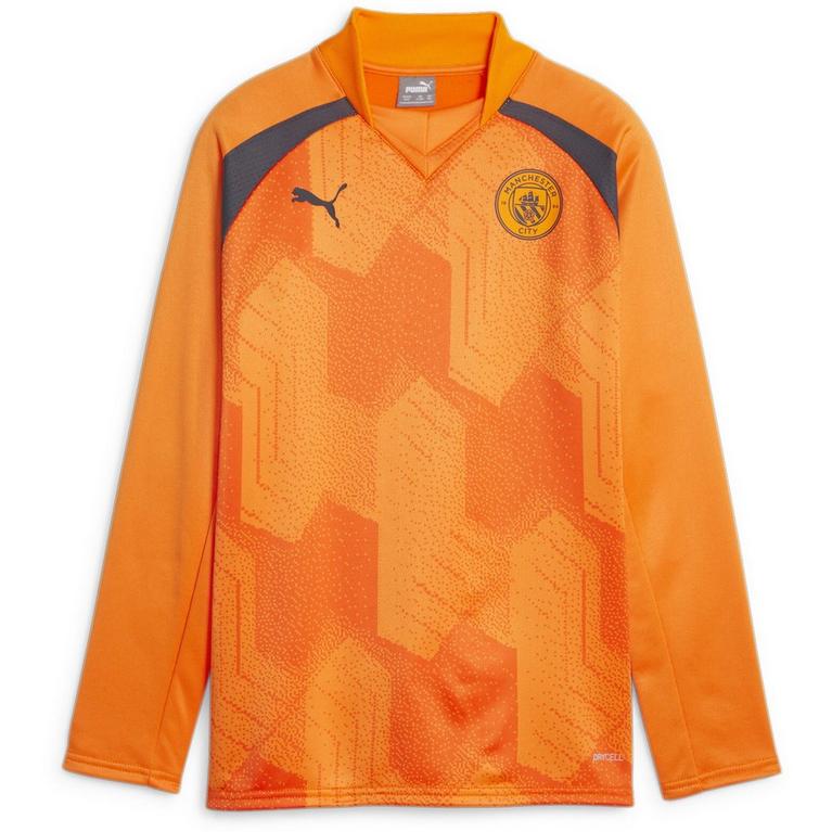 Orange/Gris - Puma - curved-hem long-sleeved shirt Giada Brown - 1