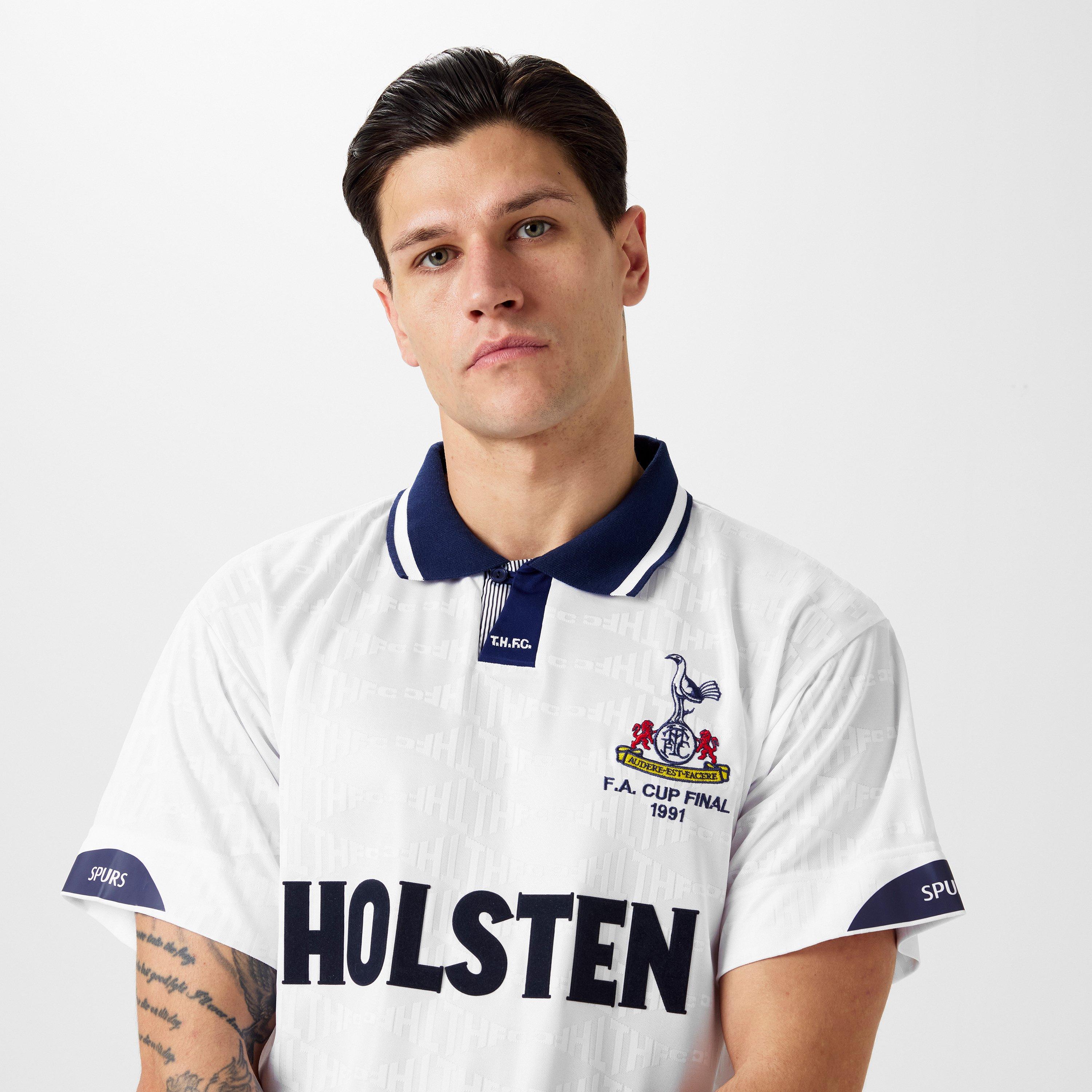 White - Score Draw - Spurs 91 Home Licensed Retro Football Shirt - 5