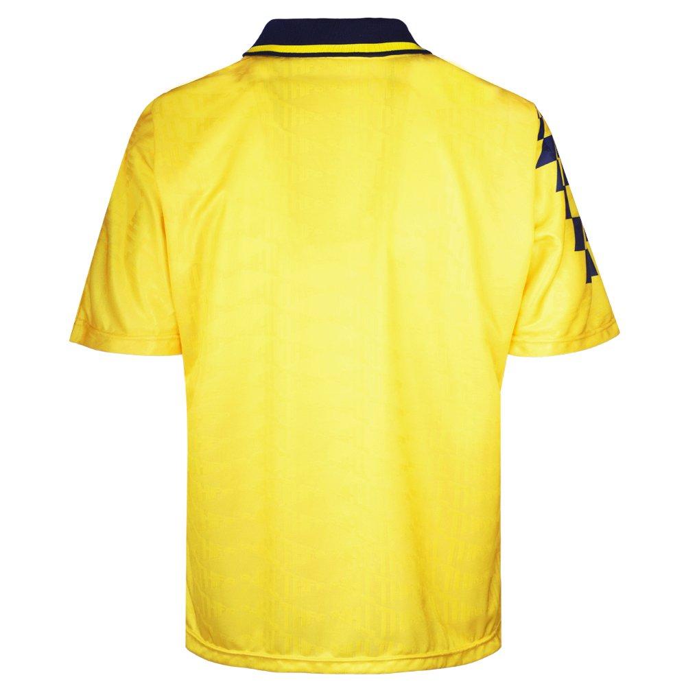 Yellow - Score Draw - Tottenham Hotspur Retro Away Shirt 92 Adults - 2