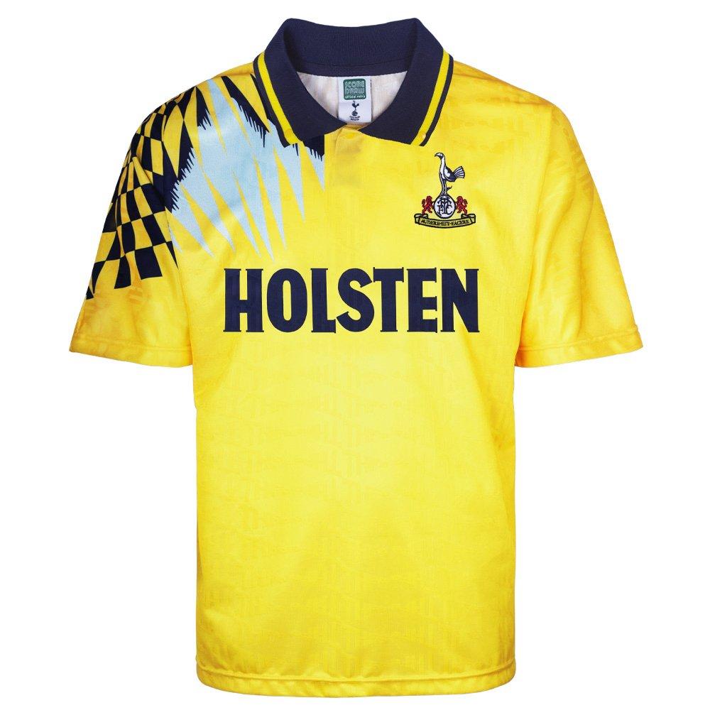 Yellow - Score Draw - Tottenham Hotspur Retro Away Shirt 92 Adults - 7