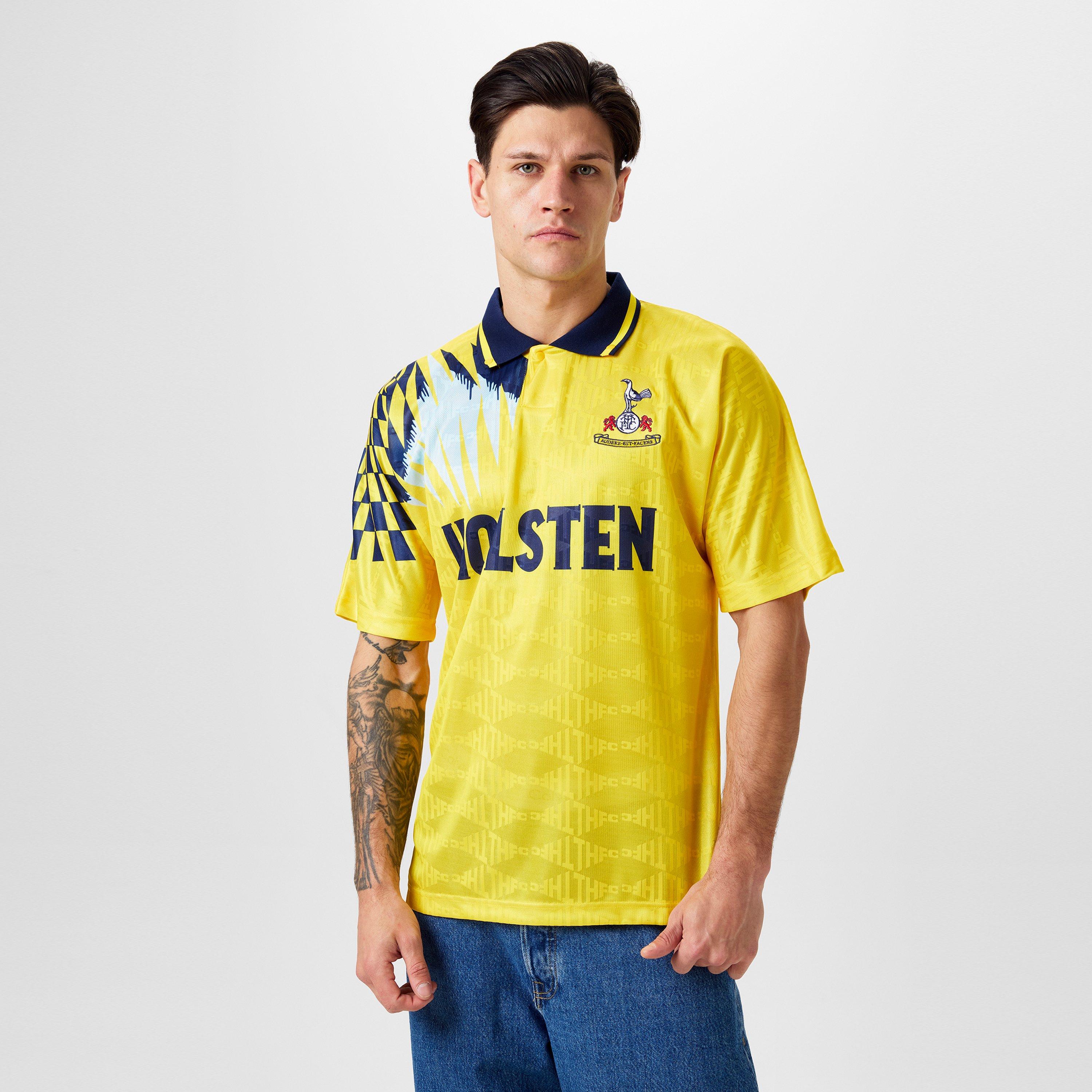Yellow - Score Draw - Tottenham Hotspur Retro Away Shirt 92 Adults - 3