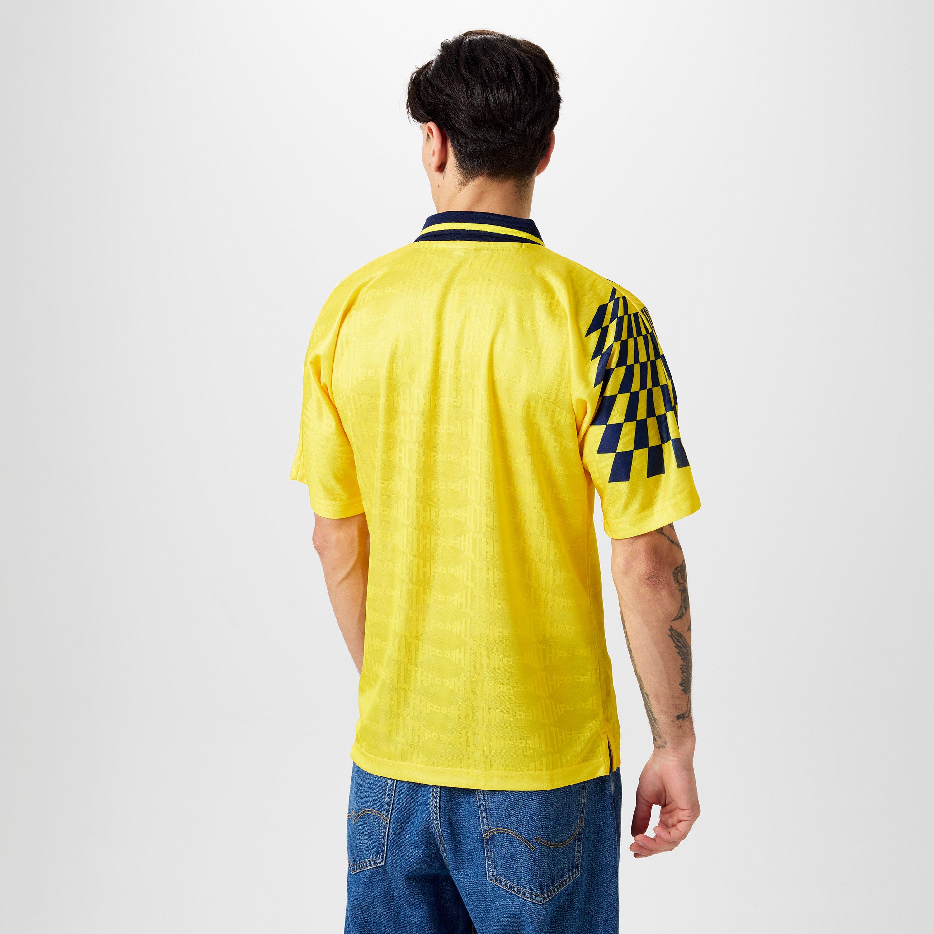 Yellow - Score Draw - Tottenham Hotspur Retro Away Shirt 92 Adults - 4