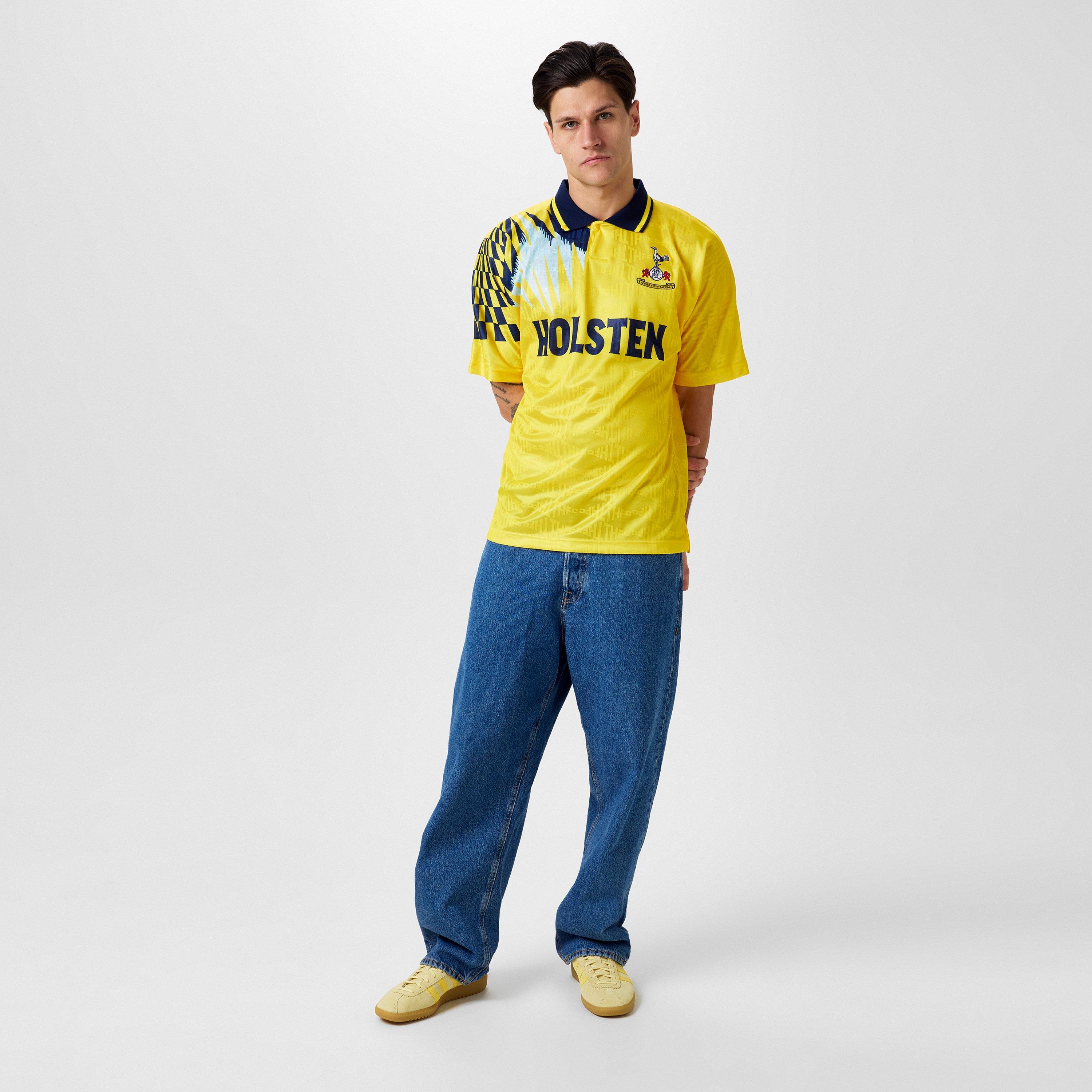 Yellow - Score Draw - Tottenham Hotspur Retro Away Shirt 92 Adults - 6