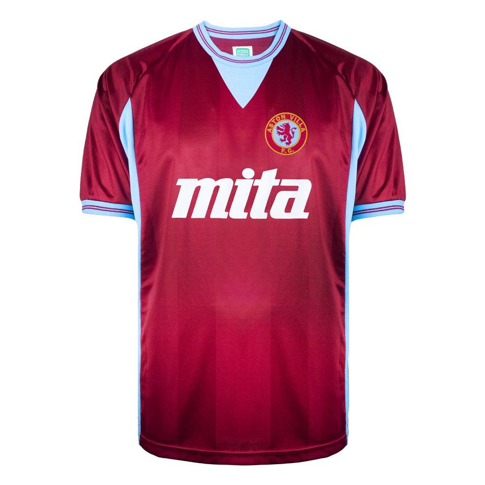 Claret - Score Draw - Men's Aston Villa Licensed Retro Football Shirt - 1