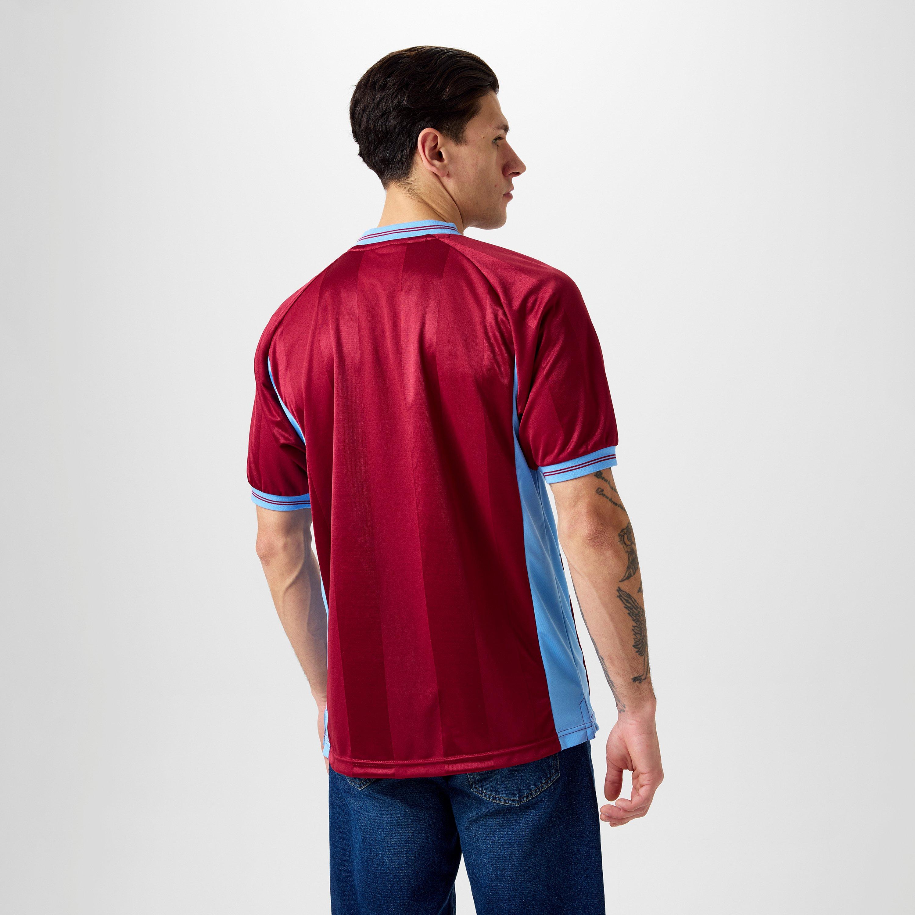 Claret - Score Draw - Aston Villa Licensed Retro Football Shirt - 4
