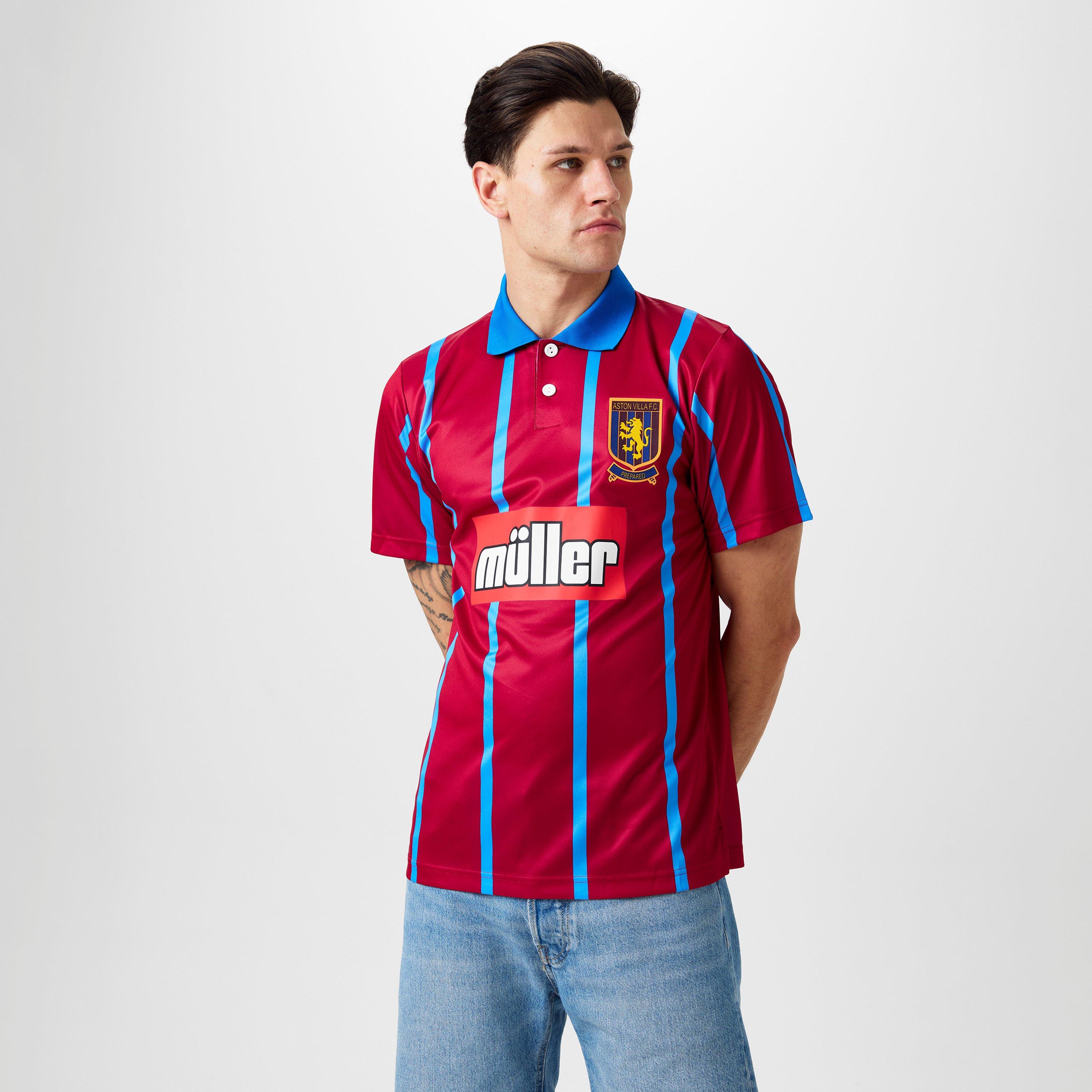 Claret - Score Draw - Aston Villa Retro Home Shirt '94 Adults - 3