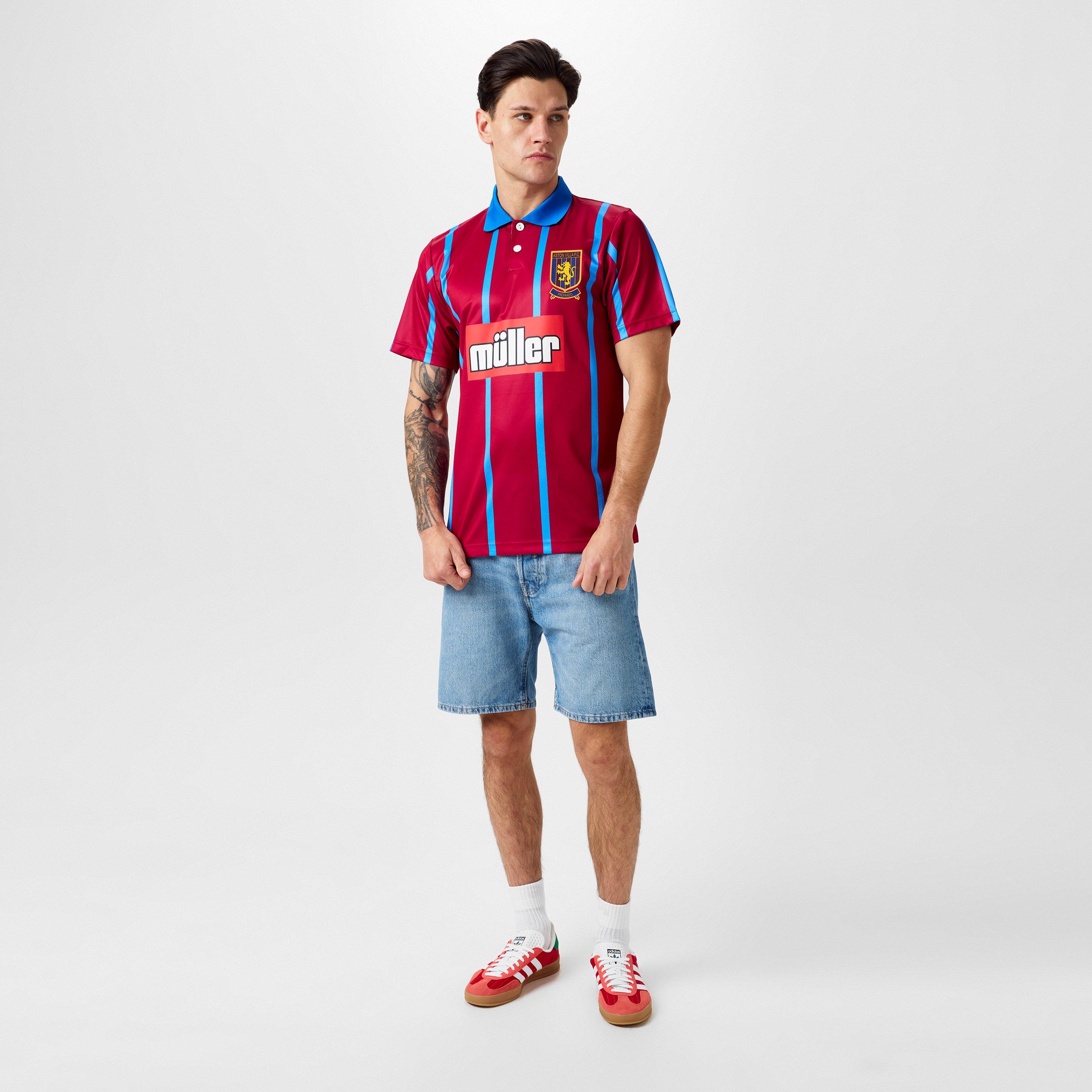 Claret - Score Draw - Aston Villa Retro Home Shirt '94 Adults - 5