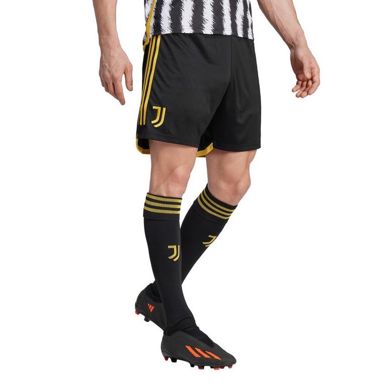Negro/Oro - adidas - Juventus Home Shorts 2023 2024 Adults - 2