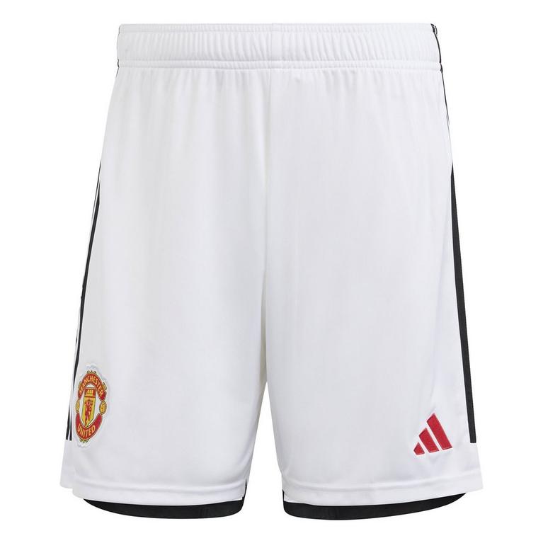 Blanco - adidas - Manchester United Home Shorts 2023 2024 Adults - 1