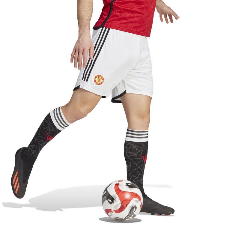 Blanco - adidas - Manchester United Home Shorts 2023 2024 Adults - 4