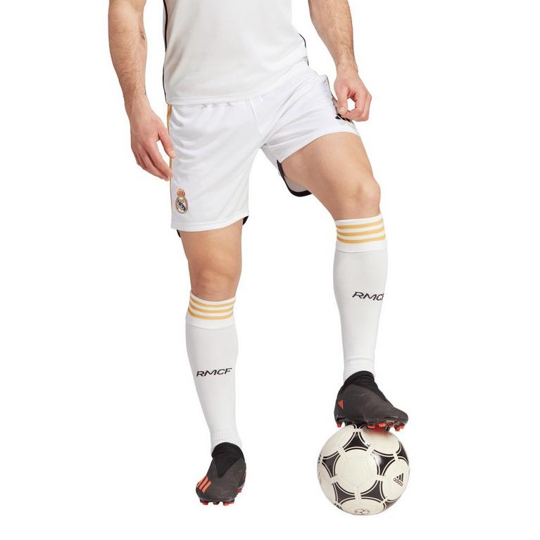 Blanco - adidas - Real Madrid Home Shorts 2023 2024 Adults - 4
