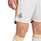 Blanco - adidas - Real Madrid Home Shorts 2023 2024 Adults - 5