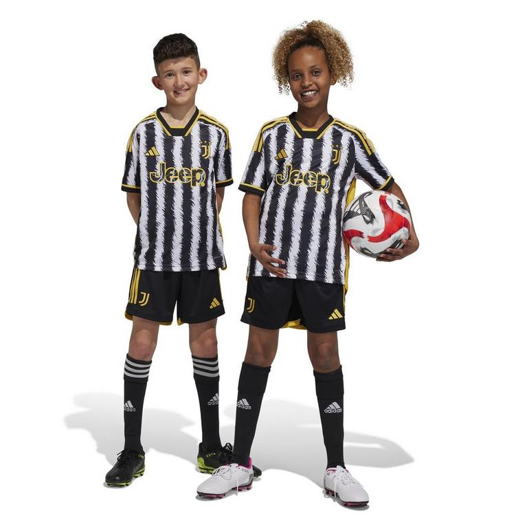 Schwarz/Gold - adidas - Juventus Home Shorts 2023 2024 Juniors - 3