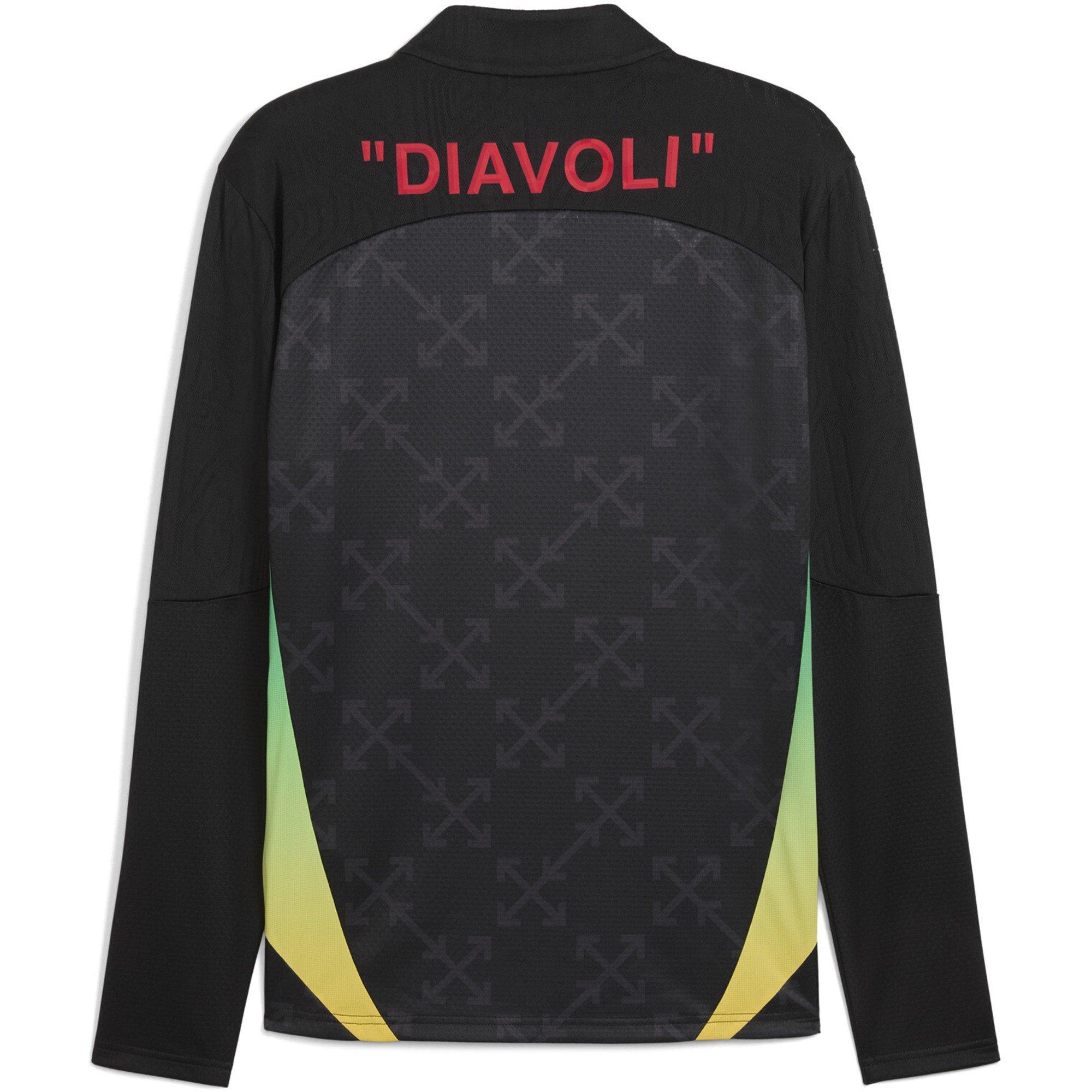 Nero/Rosso - Puma - AC Milan x Off-White Pre Match Drill Top Adults - 7