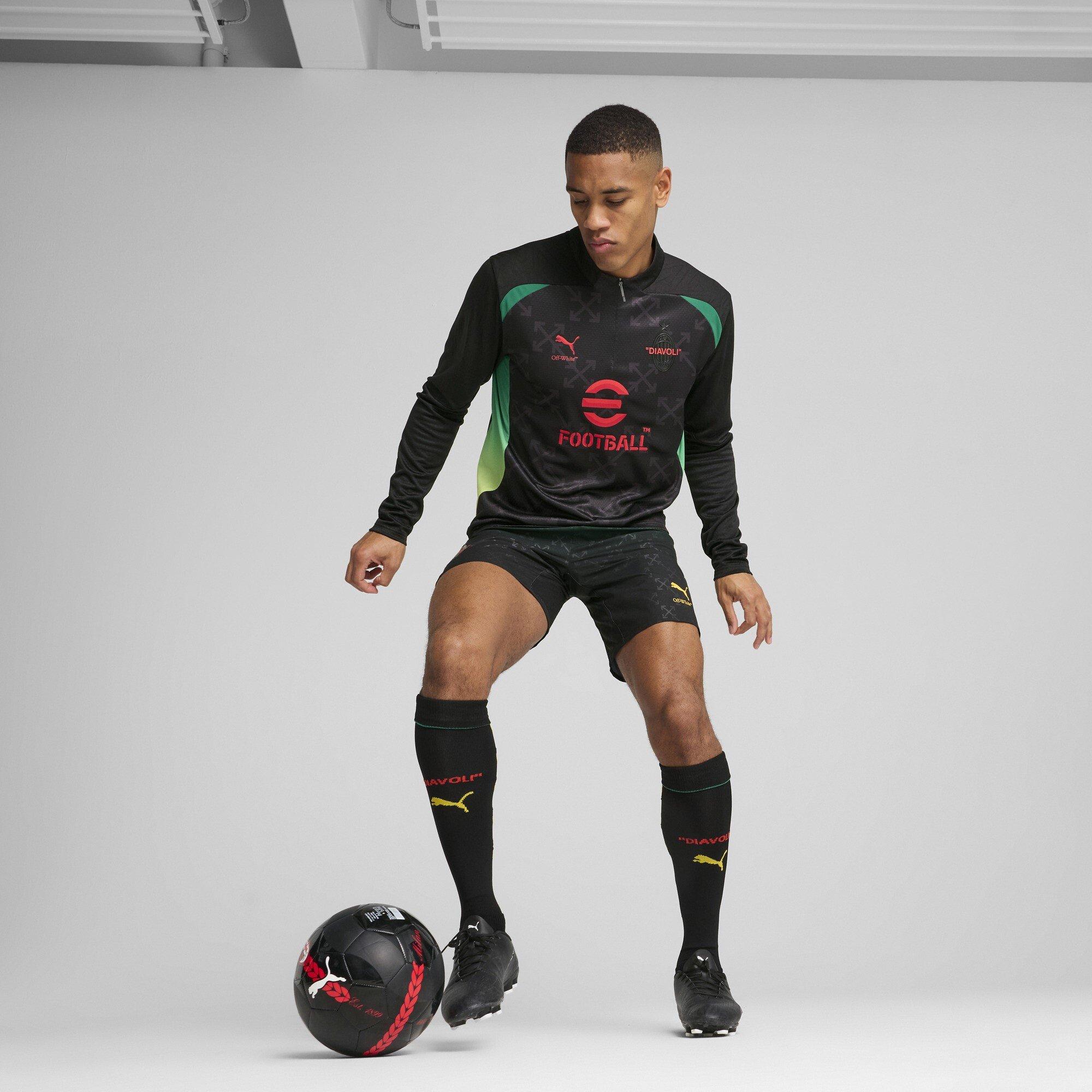 Nero/Rosso - Puma - AC Milan x Off-White Pre Match Drill Top Adults - 4