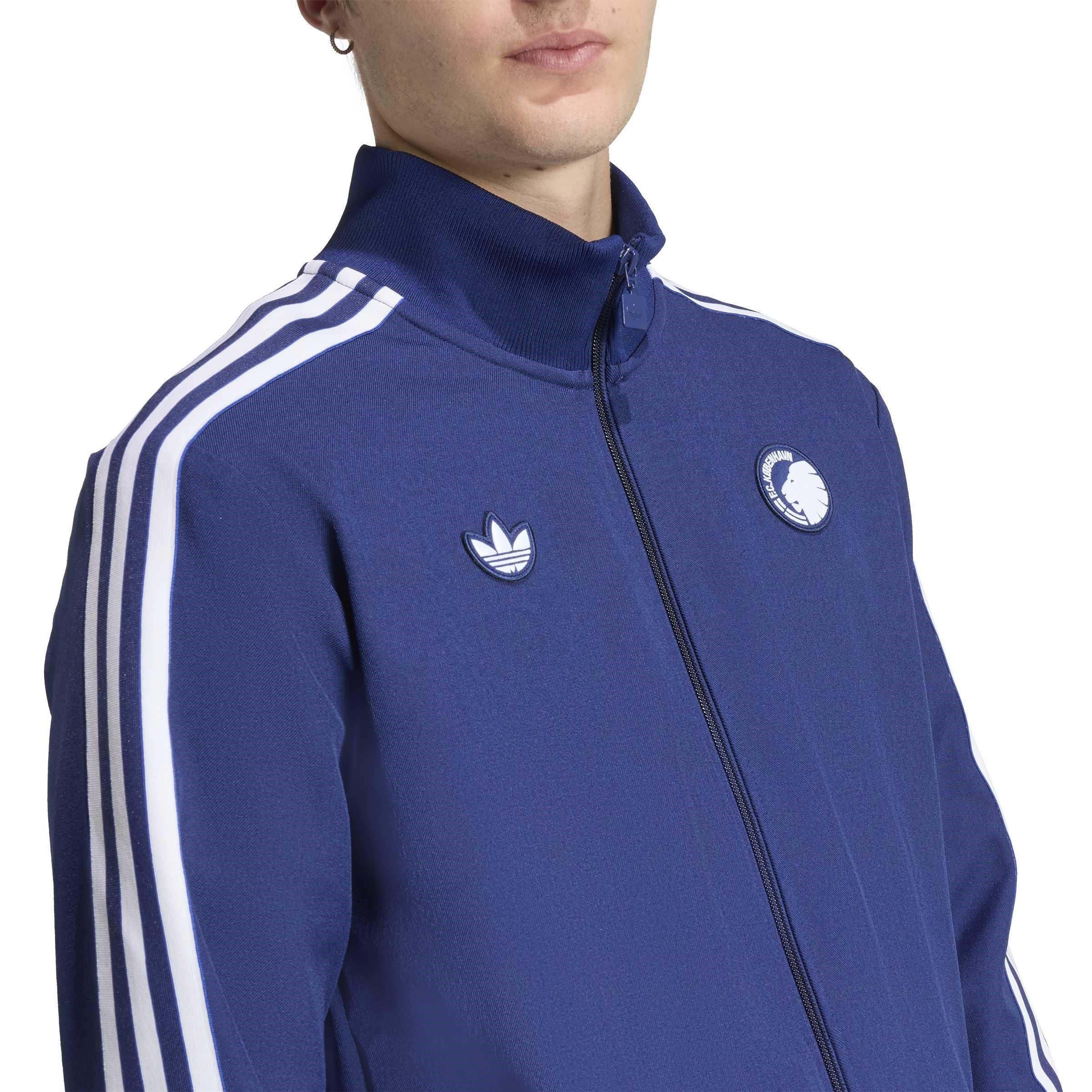 Blu - adidas - Copenhagen Originals Tracksuit Jacket Mens - 4
