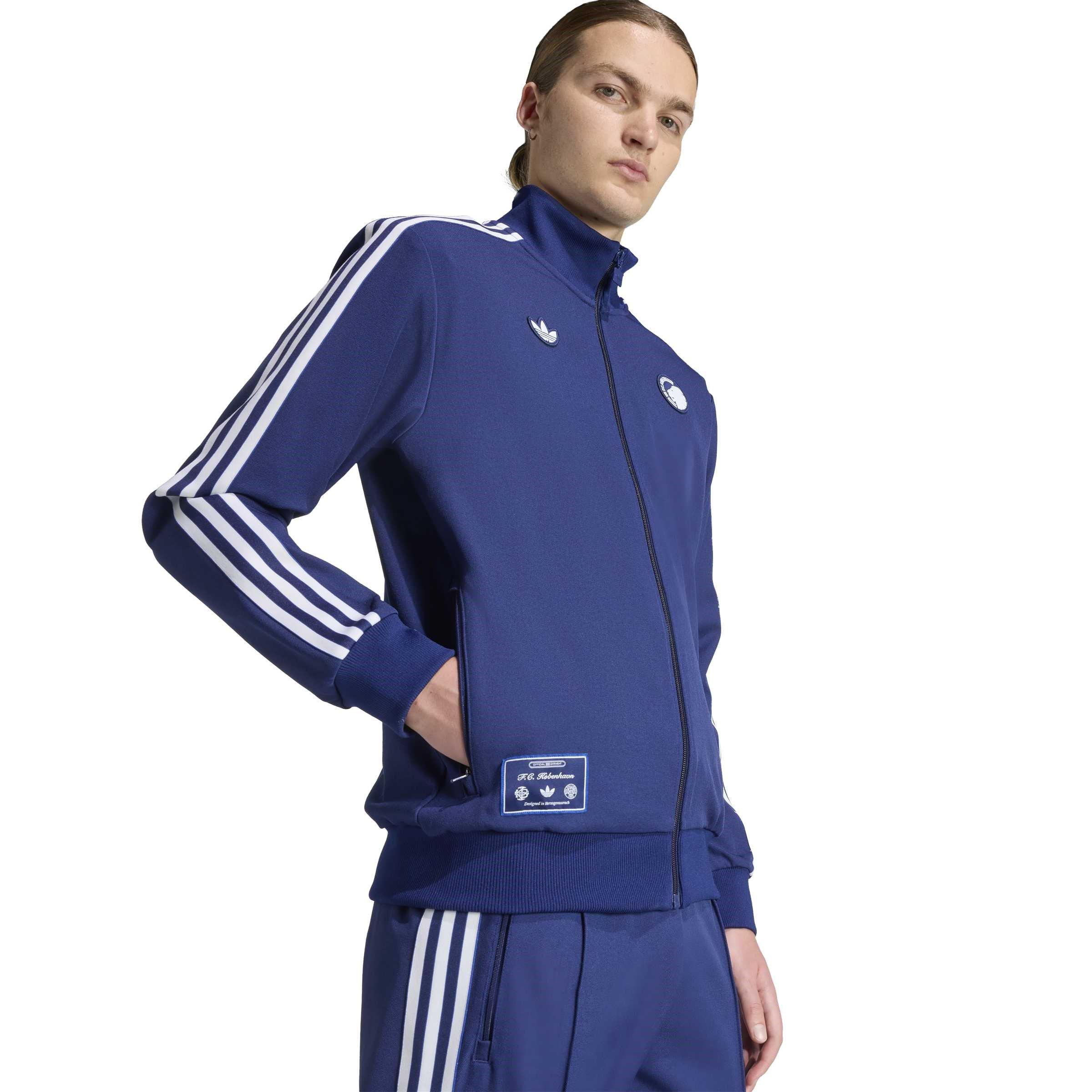 Blu - adidas - Copenhagen Originals Tracksuit Jacket Mens - 5