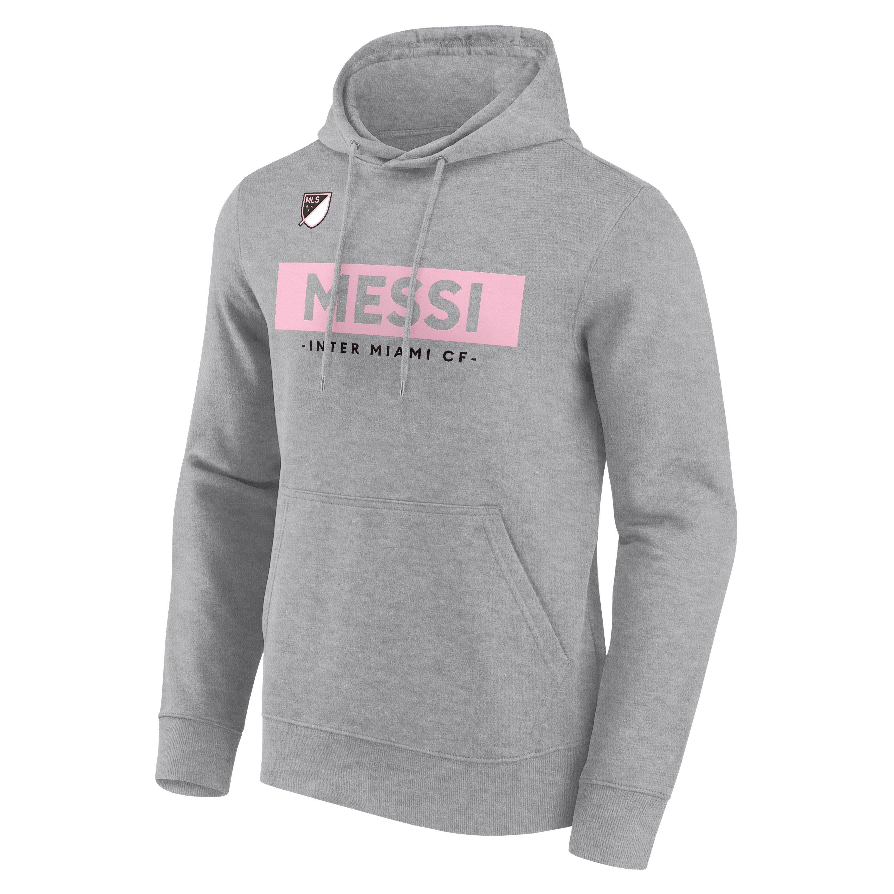 Mls Men's Messi Inter Miami Hoodie - Sports Grey - Medium