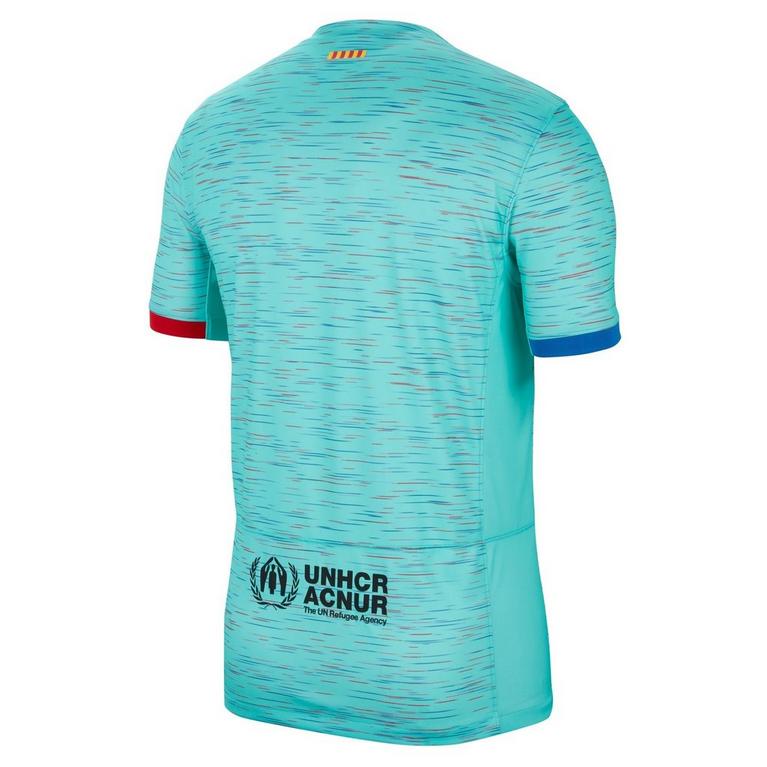Aqua/Noir - Nike - Barcelona Third Shirt 2023 2024 Adults - 2