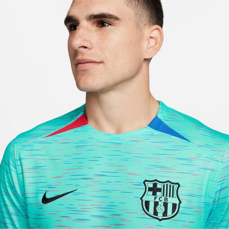 Aqua/Noir - Nike - Barcelona Third Shirt 2023 2024 Adults - 5