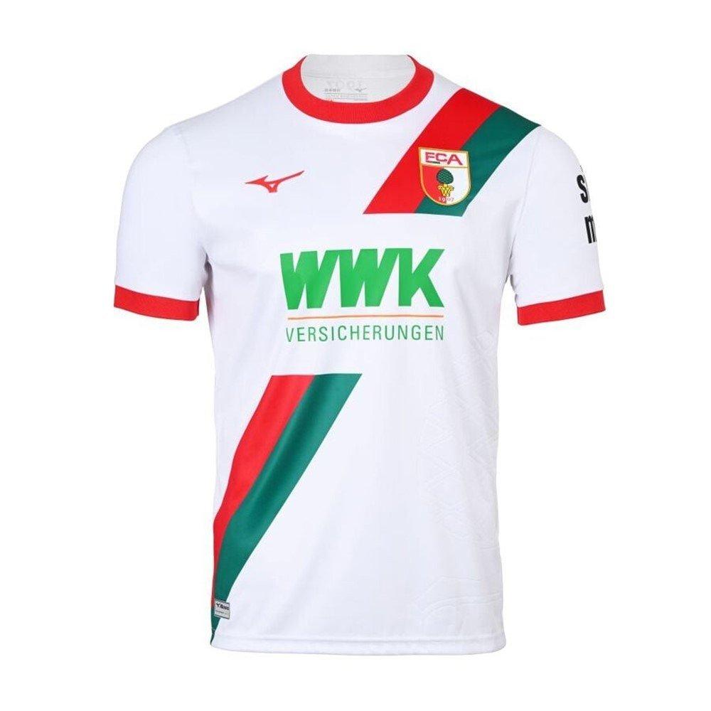 Hvid - Mizuno - FC Augsburg Home Football Shirt 2025 2026 Adults - 1